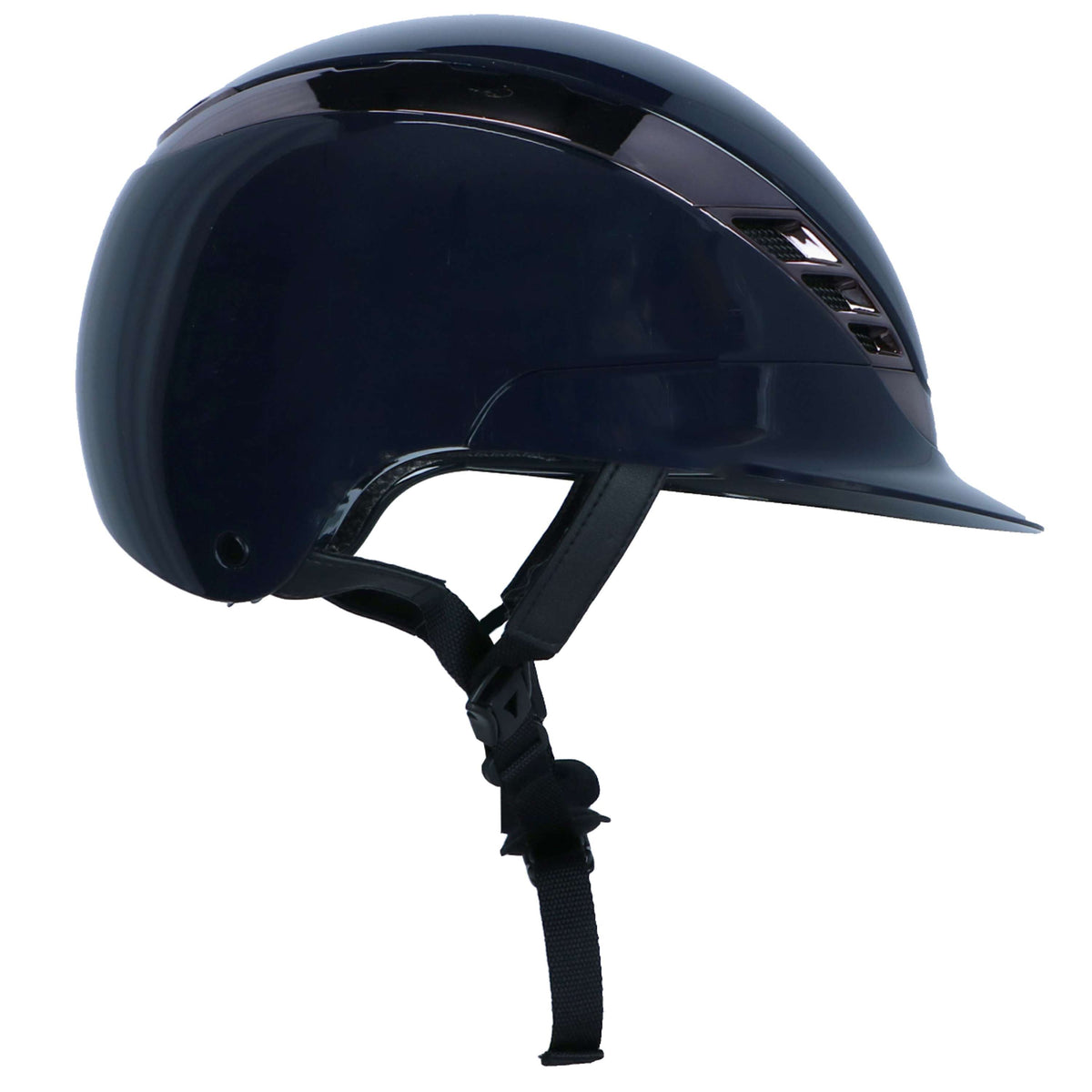 Pikeur Casco da equitazione AirLuxe CHROME Shiny Midnight Blue
