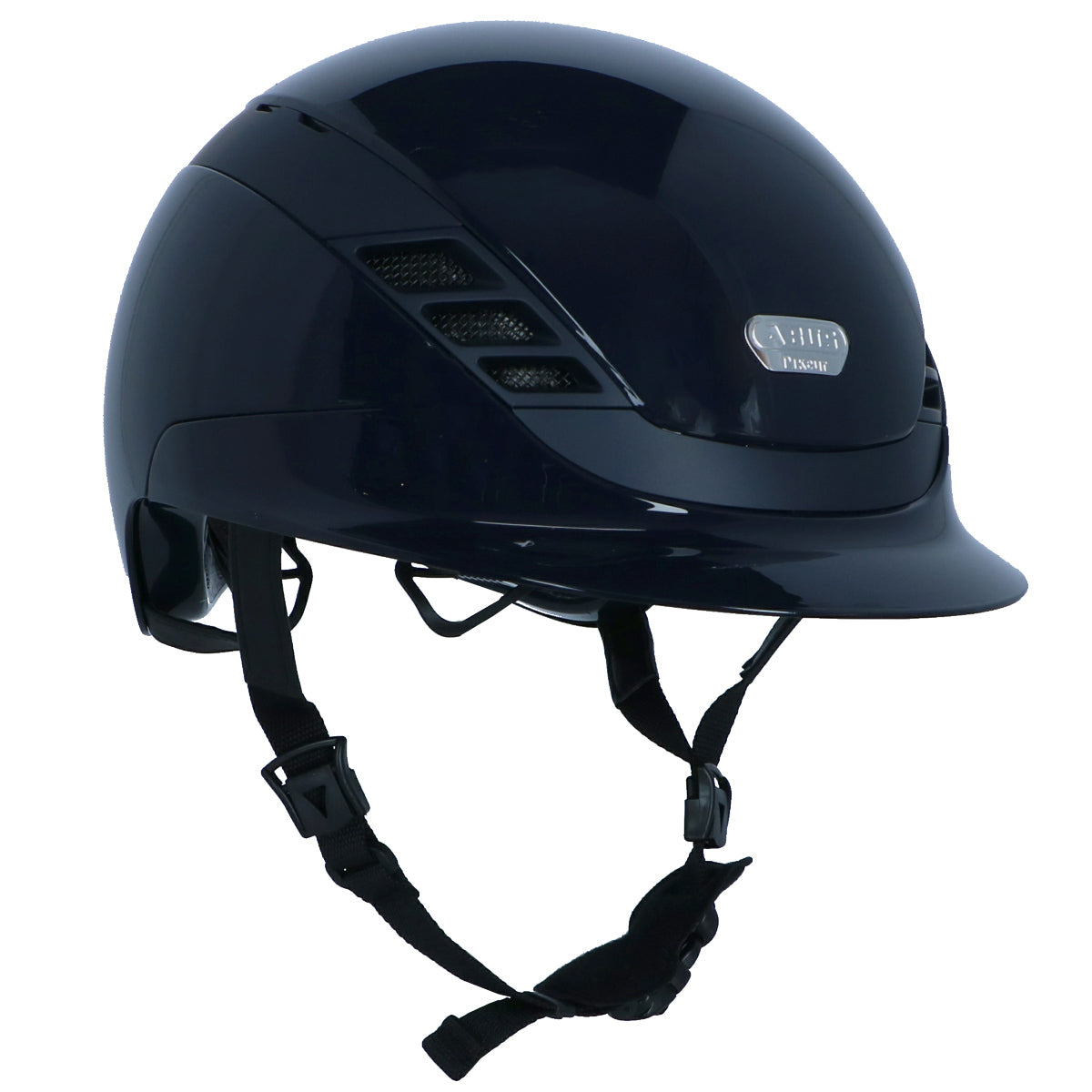 Pikeur Casco da equitazione AirLuxe PURE Shiny Midnight Blue