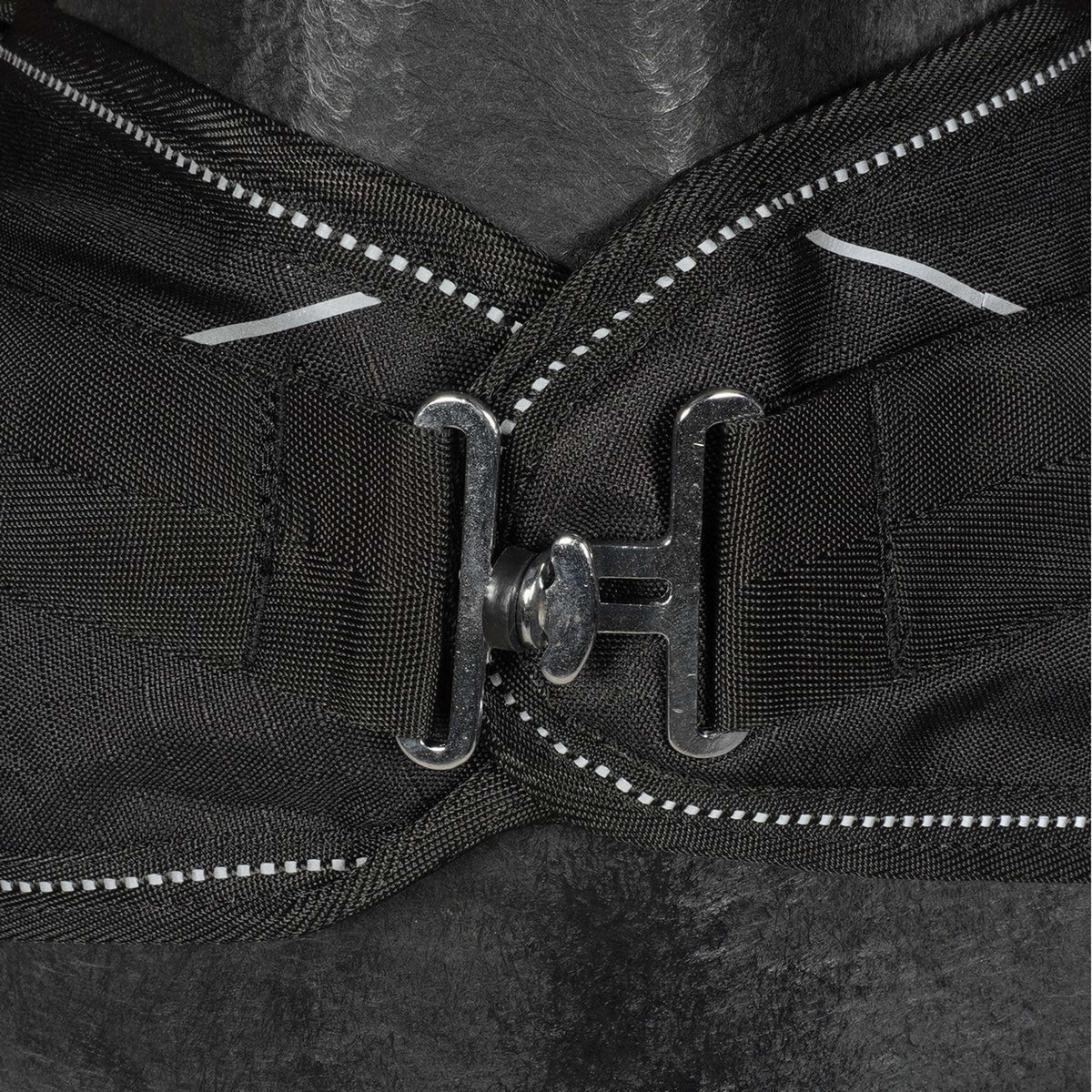 Waldhausen Coperta da giostra Reflex Nero/Grigio Argento