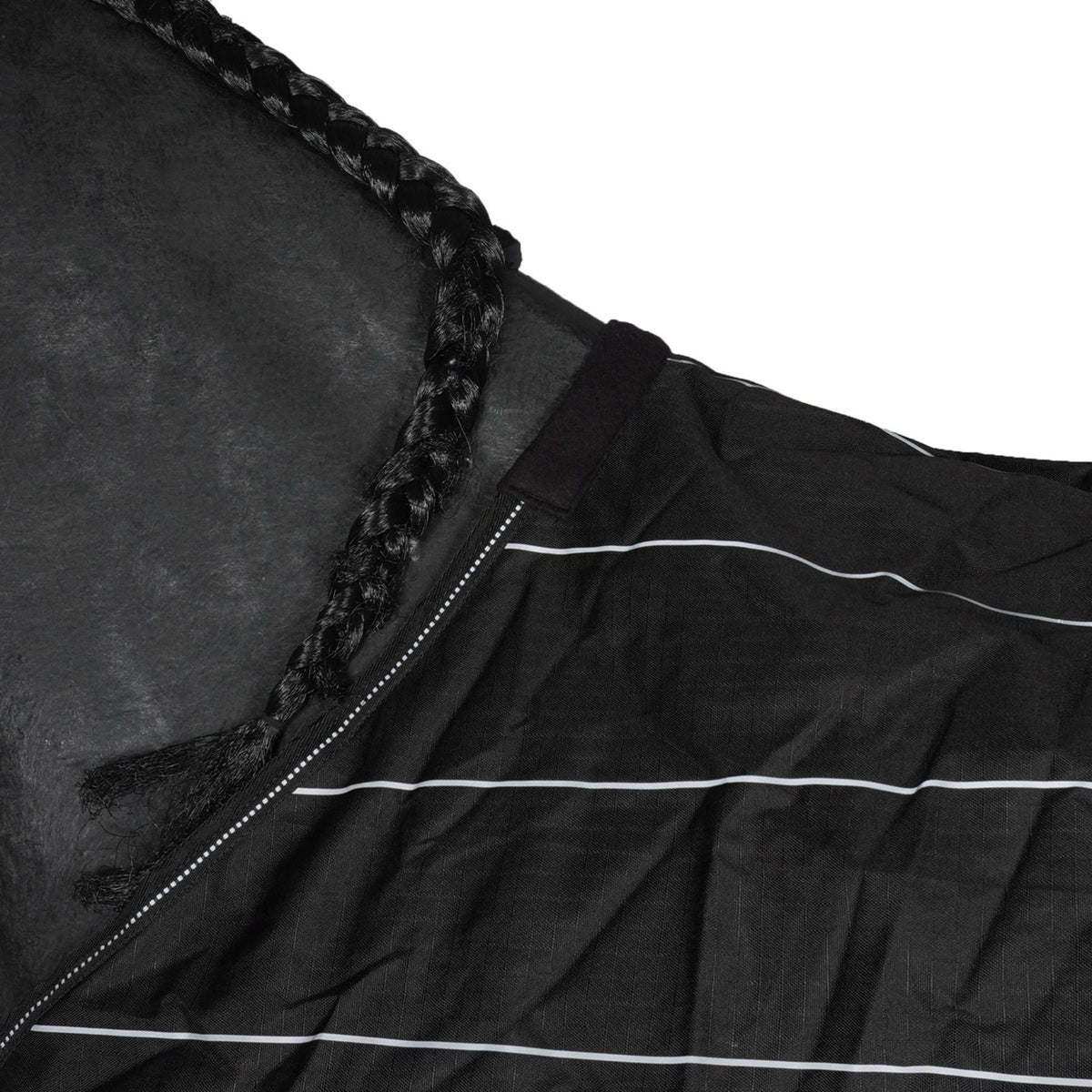 Waldhausen Coperta da giostra Reflex Nero/Grigio Argento