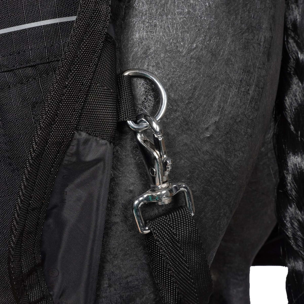 Waldhausen Coperta da giostra Reflex Nero/Grigio Argento