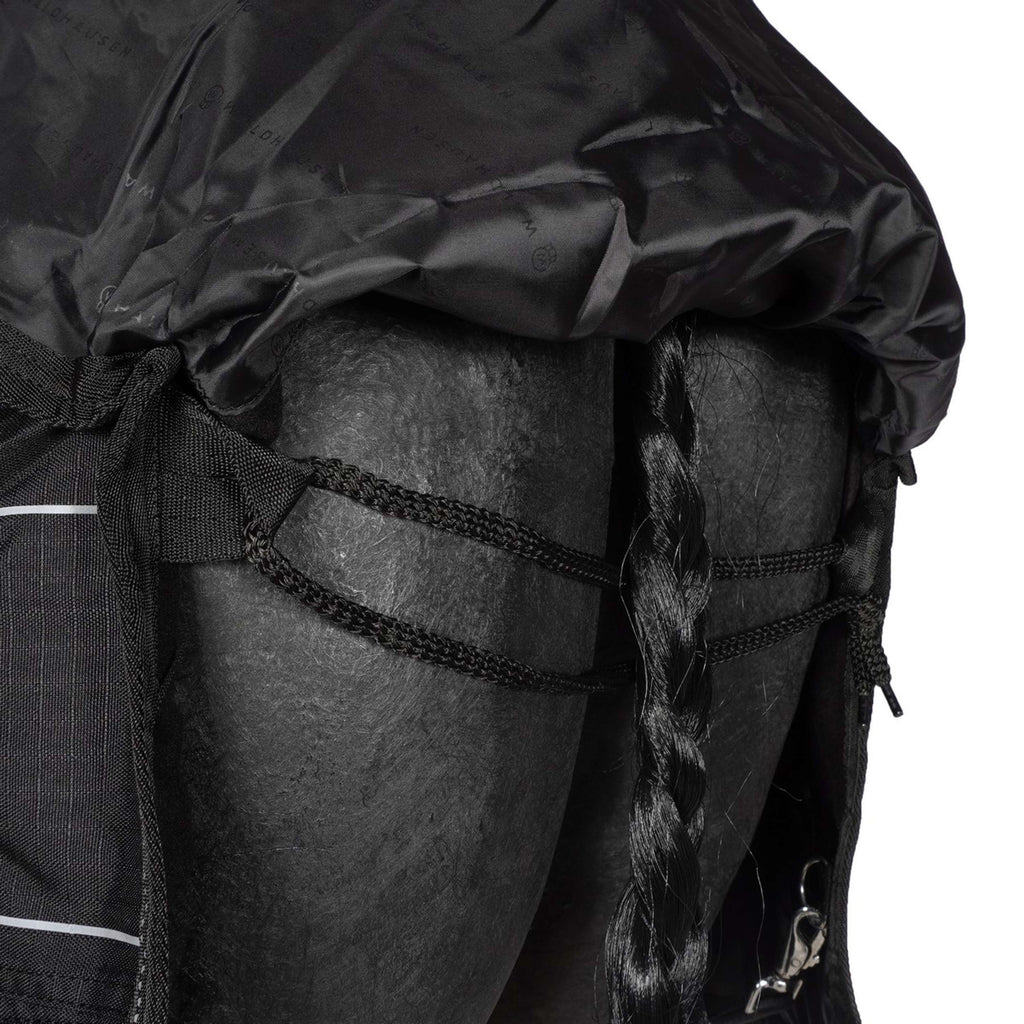 Waldhausen Coperta da giostra Reflex Nero/Grigio Argento