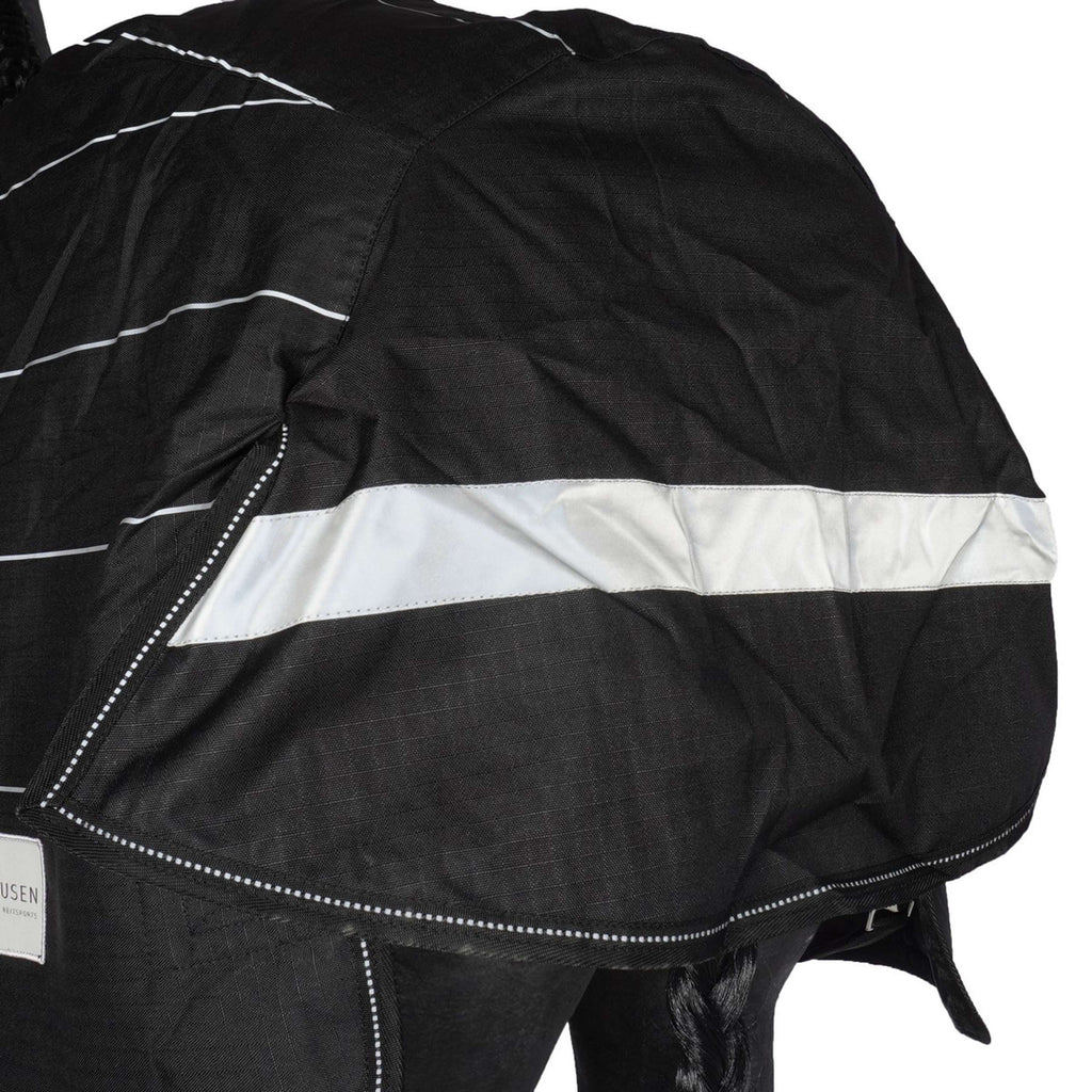 Waldhausen Coperta da giostra Reflex Nero/Grigio Argento