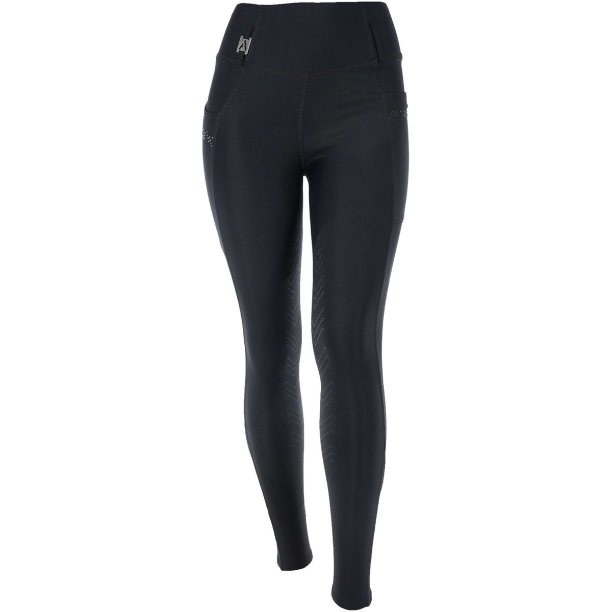 ANKY Leggings da equitazione Trendy C-Wear con grip in silicone Nero