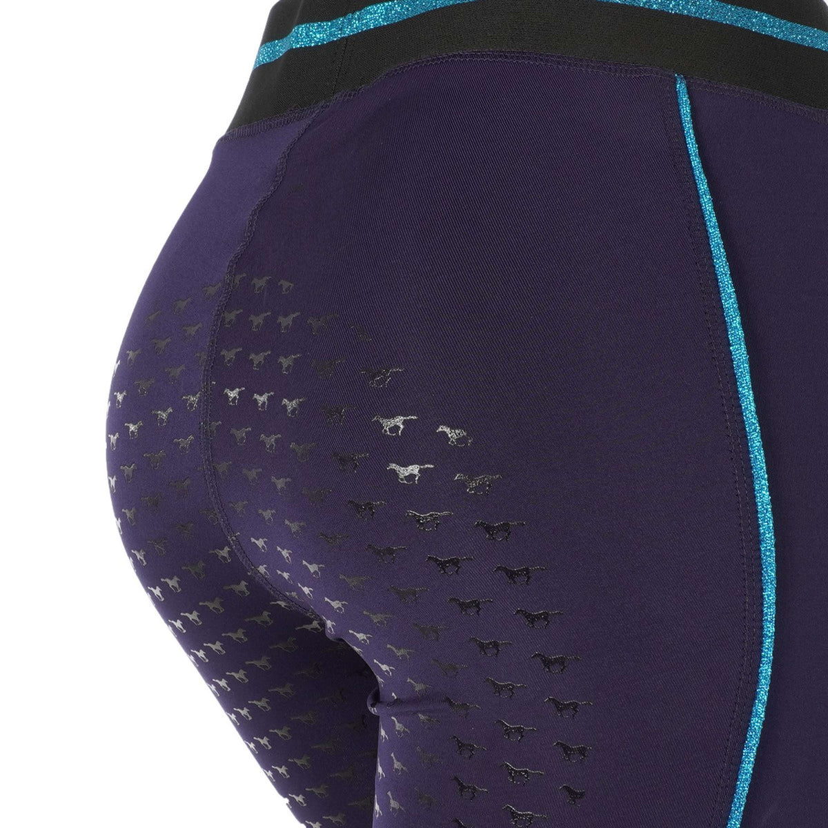 Red Horse Leggings da Equitazione Kaya Blu/Turchese