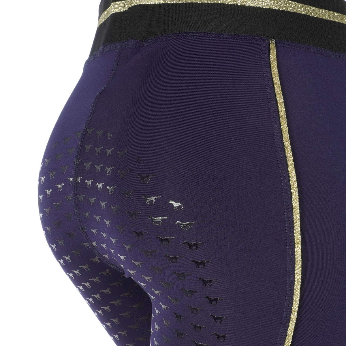 Red Horse Leggings da Equitazione Kaya Blu/Oro