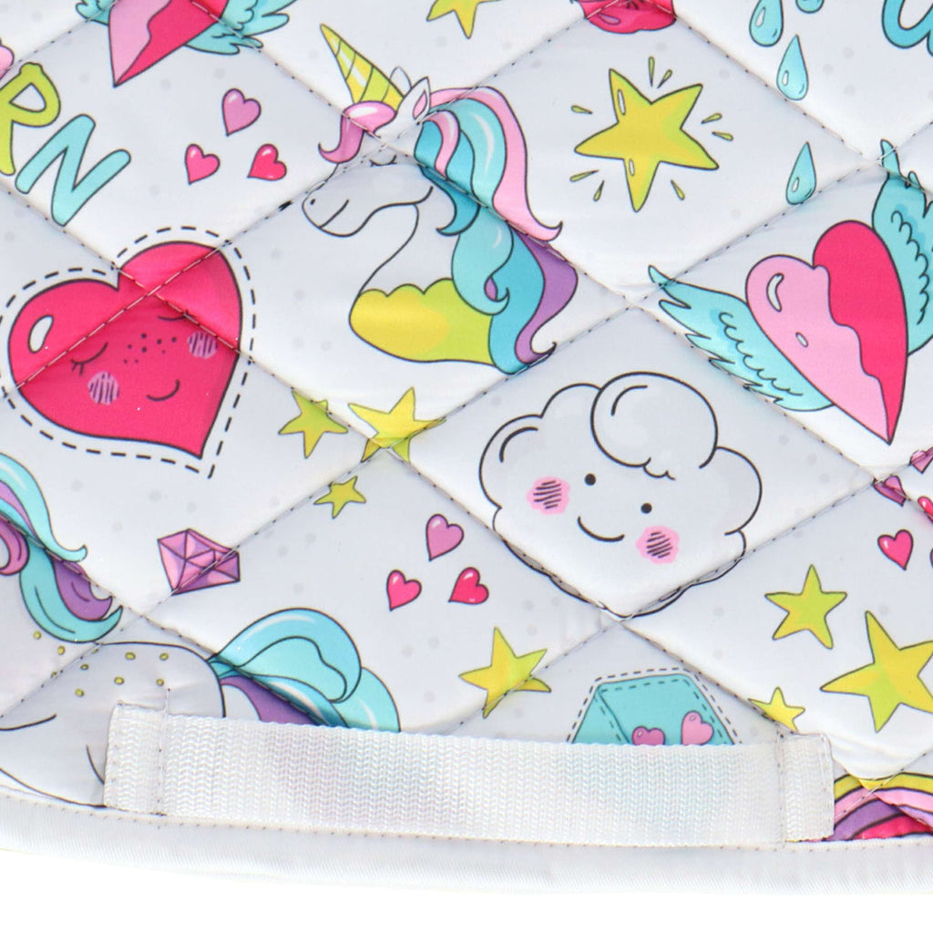 HB Sottosella Unicorn Cartoon Stampa bianca