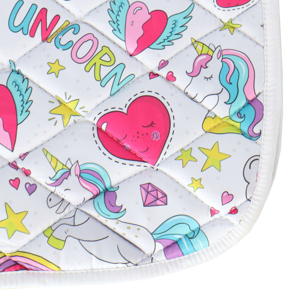 HB Sottosella Unicorn Cartoon Stampa bianca