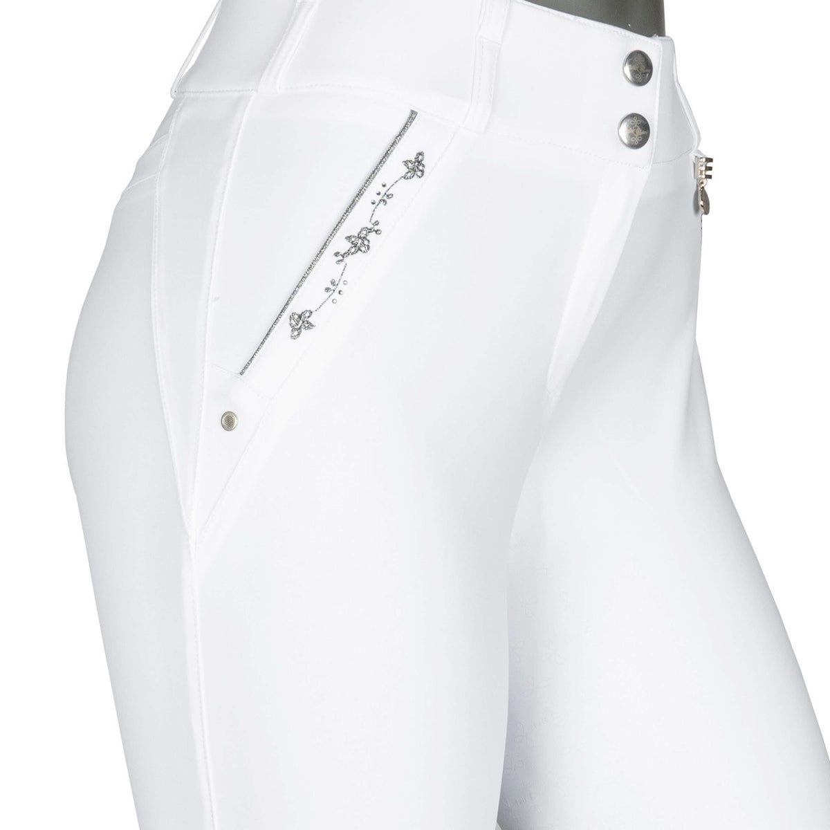 Fair Play Pantaloni da Equitazione Jasmine Fleur Bianco
