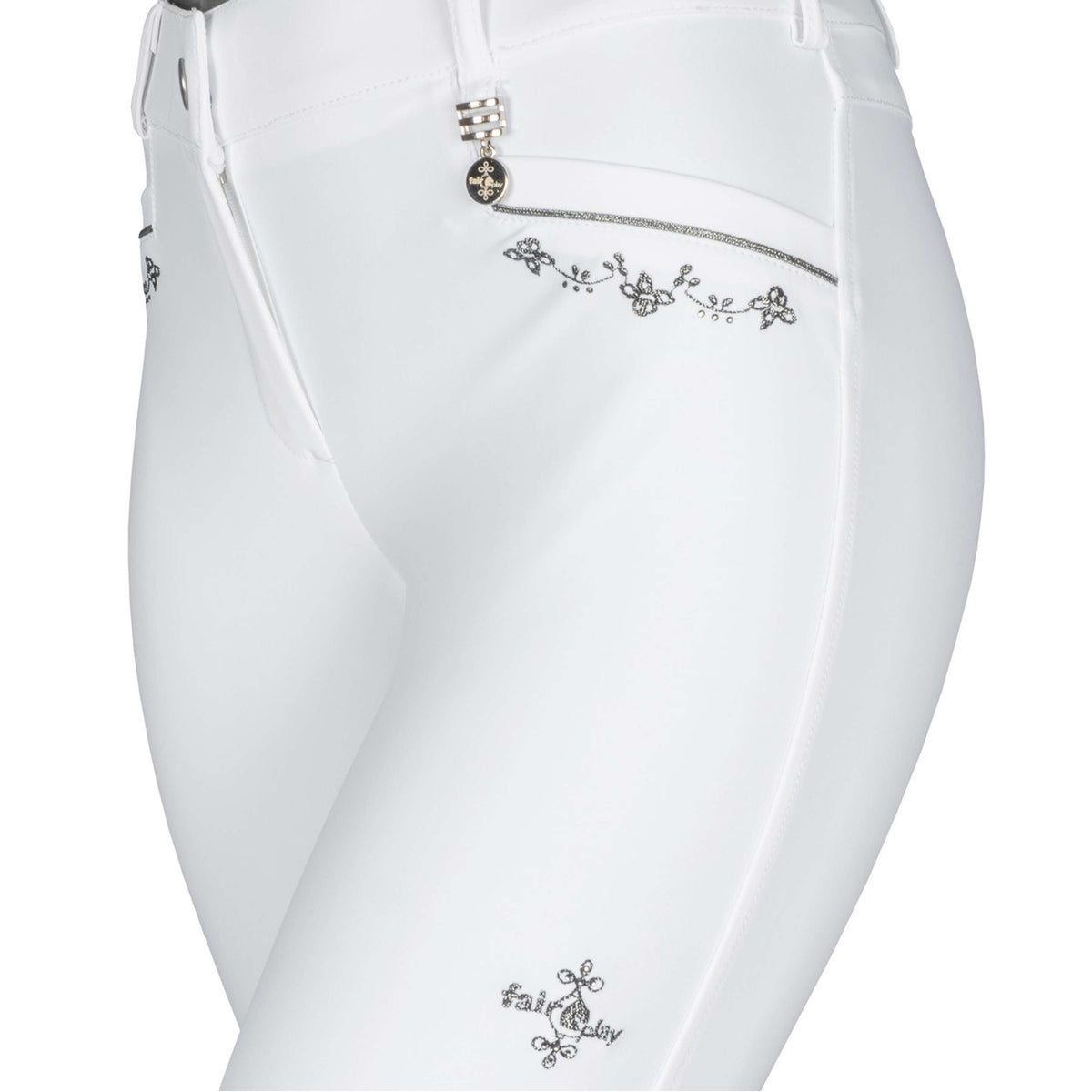 Fair Play Pantaloni da Equitazione Johanna Fleur Bianco