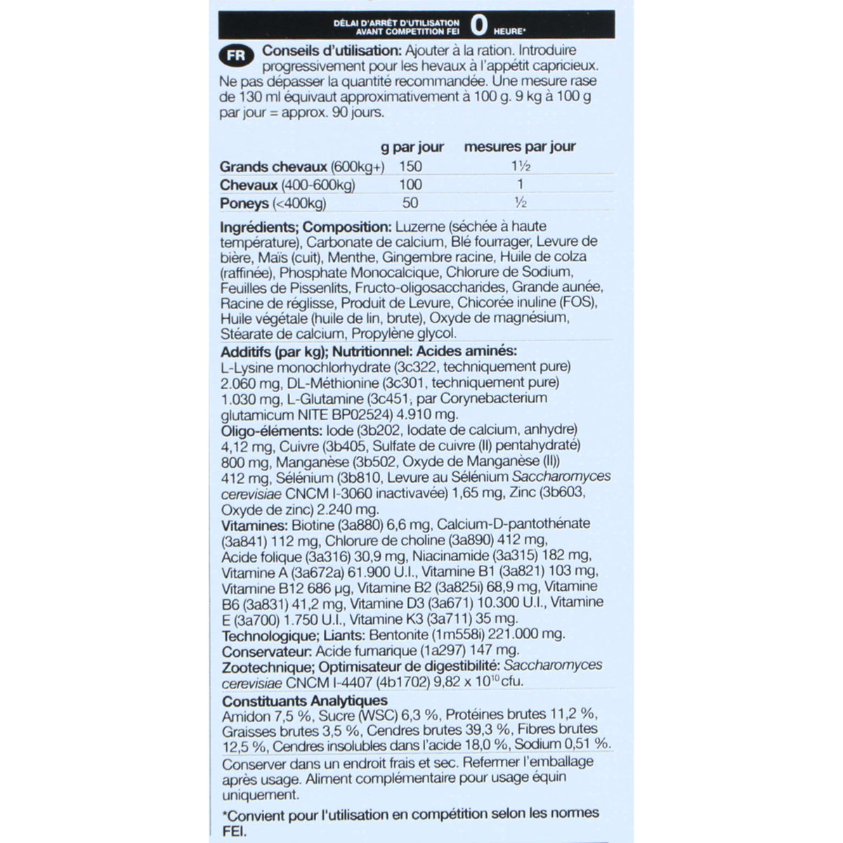 NAF Bilanciamento ottimale del mangime