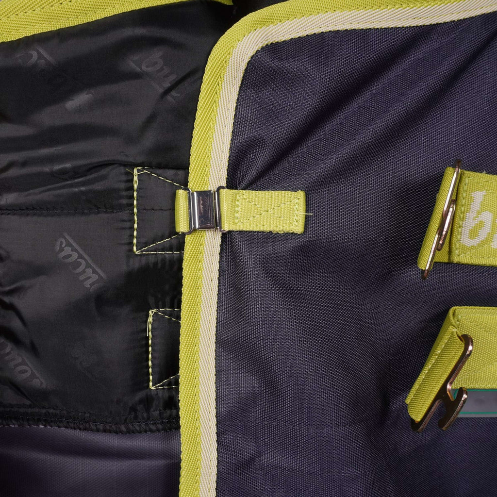 Bucas Oasis Turnout Neck 100g Dark Grey/Lime