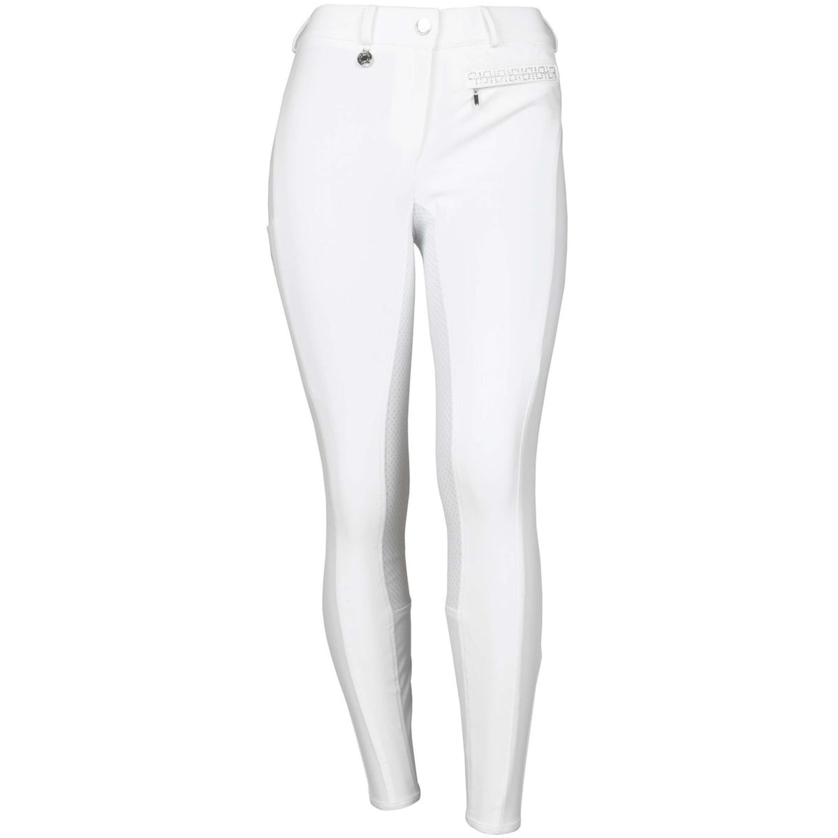 Pikeur Pantaloni da Equitazione Vally Full Grip Bianco
