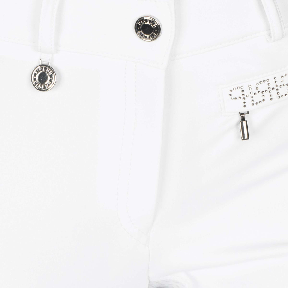 Pikeur Pantaloni da Equitazione Vally Full Grip Bianco