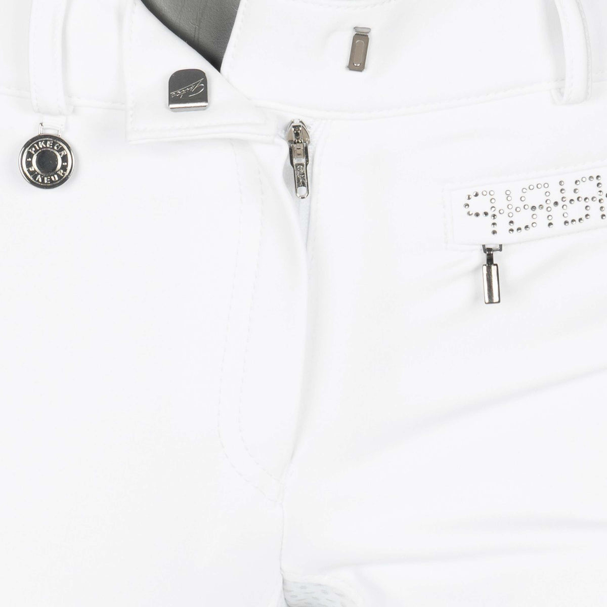 Pikeur Pantaloni da Equitazione Vally Full Grip Bianco