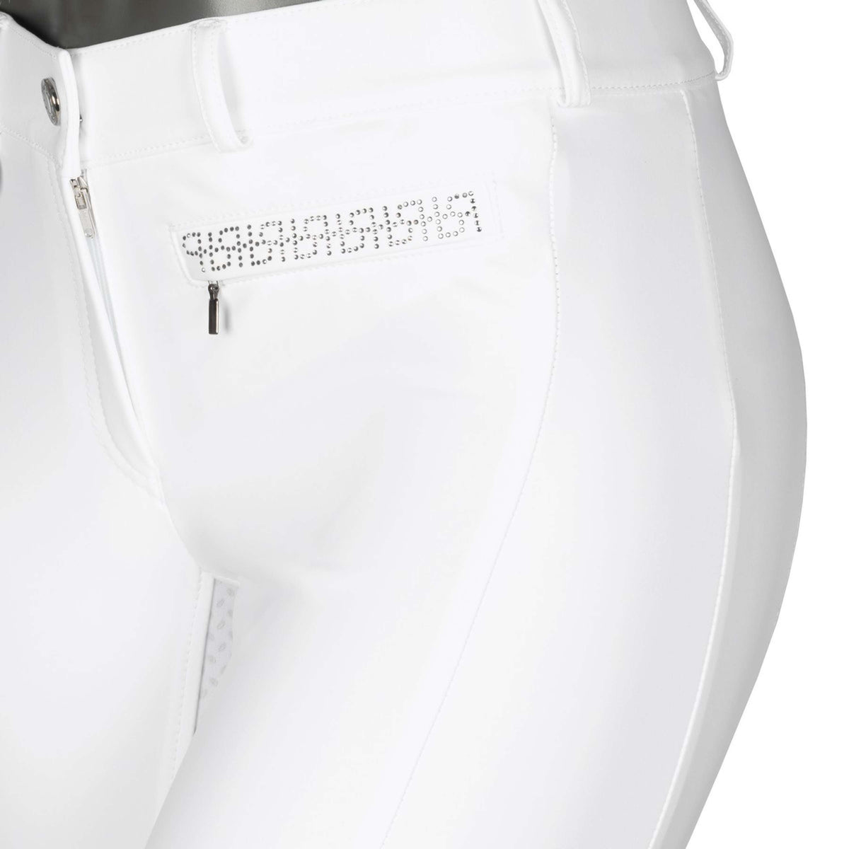 Pikeur Pantaloni da Equitazione Vally Full Grip Bianco