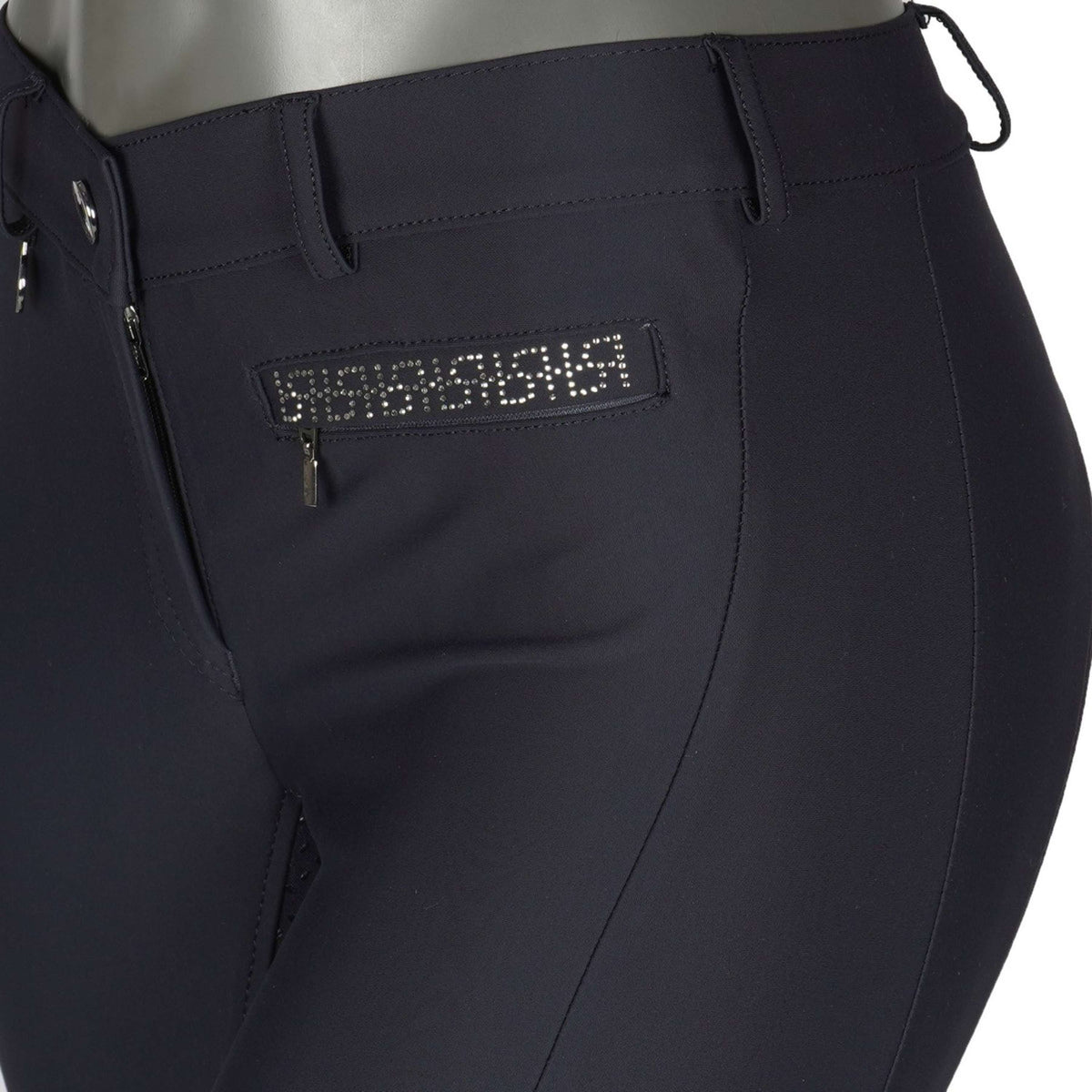 Pikeur Pantaloni da Equitazione Vally Full Grip Blu notte