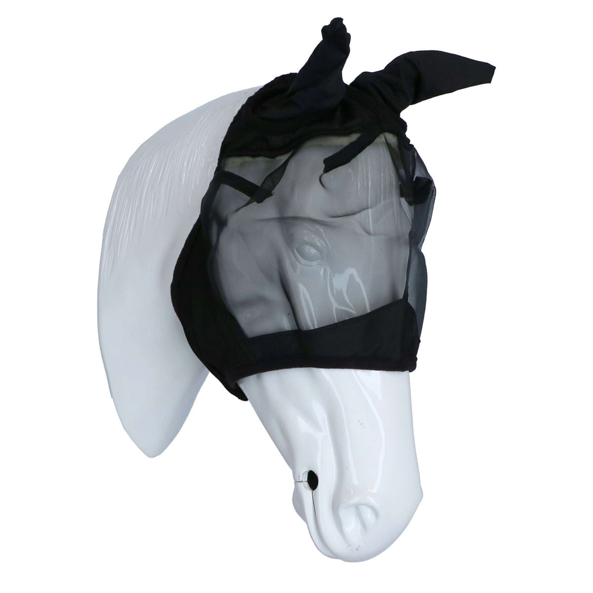 EQUITHÈME Maschera per Mosche Anti-UV RipStop Nero