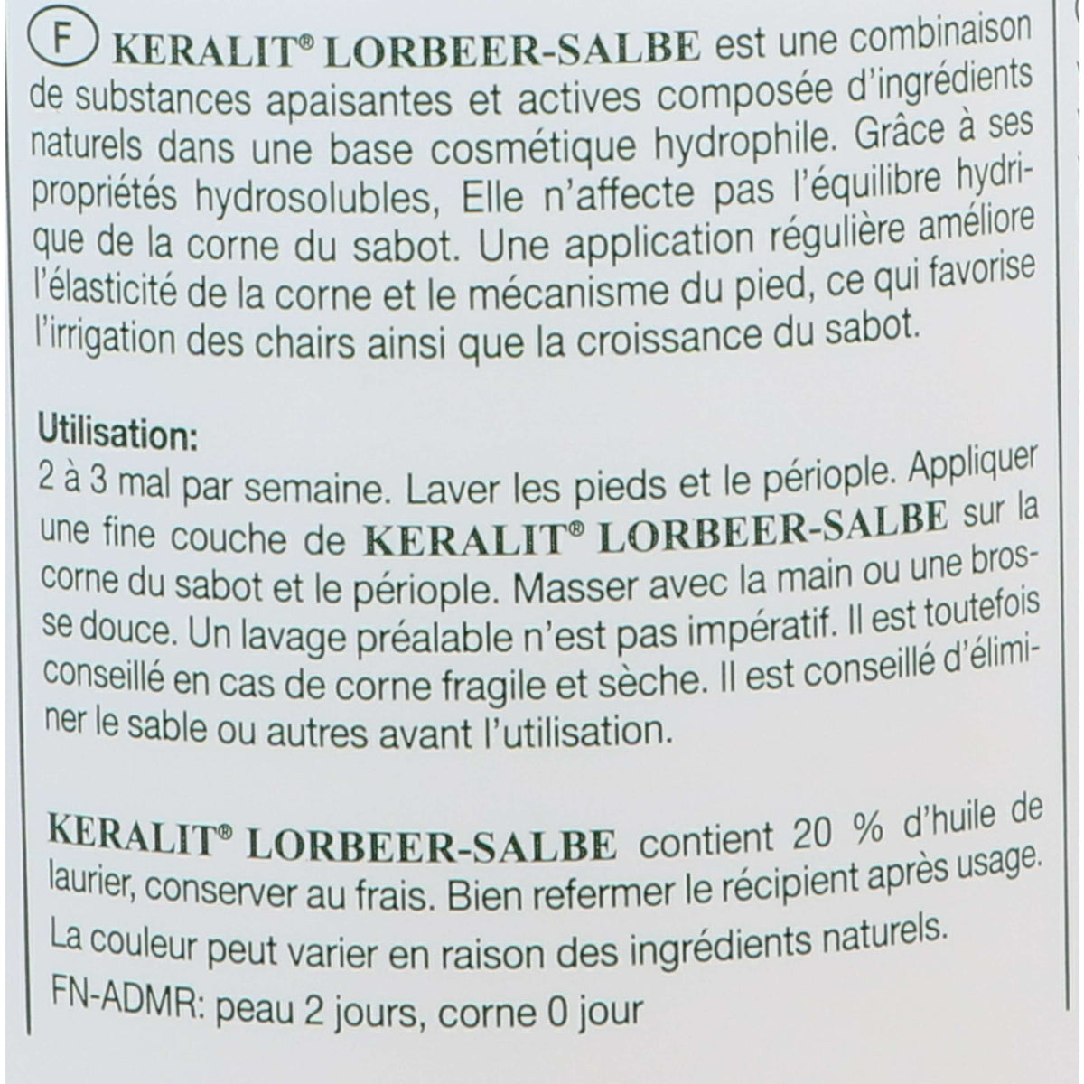 Keralit Unguento per zoccoli all'alloro