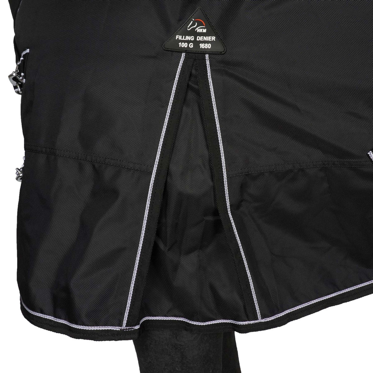 HKM Tappeto da Esterno Premium 1680D Nero