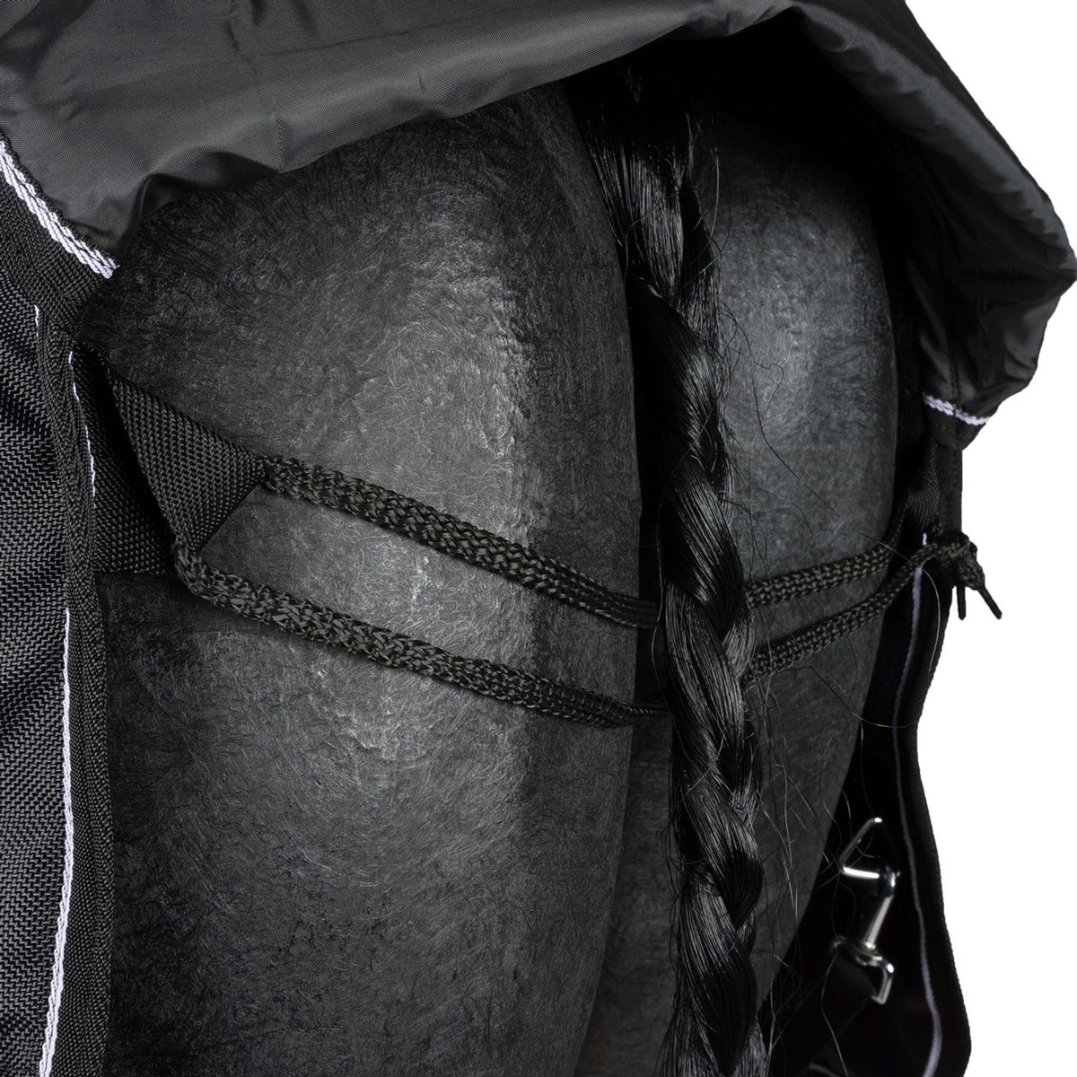 HKM Tappeto da Esterno Premium 1680D Nero