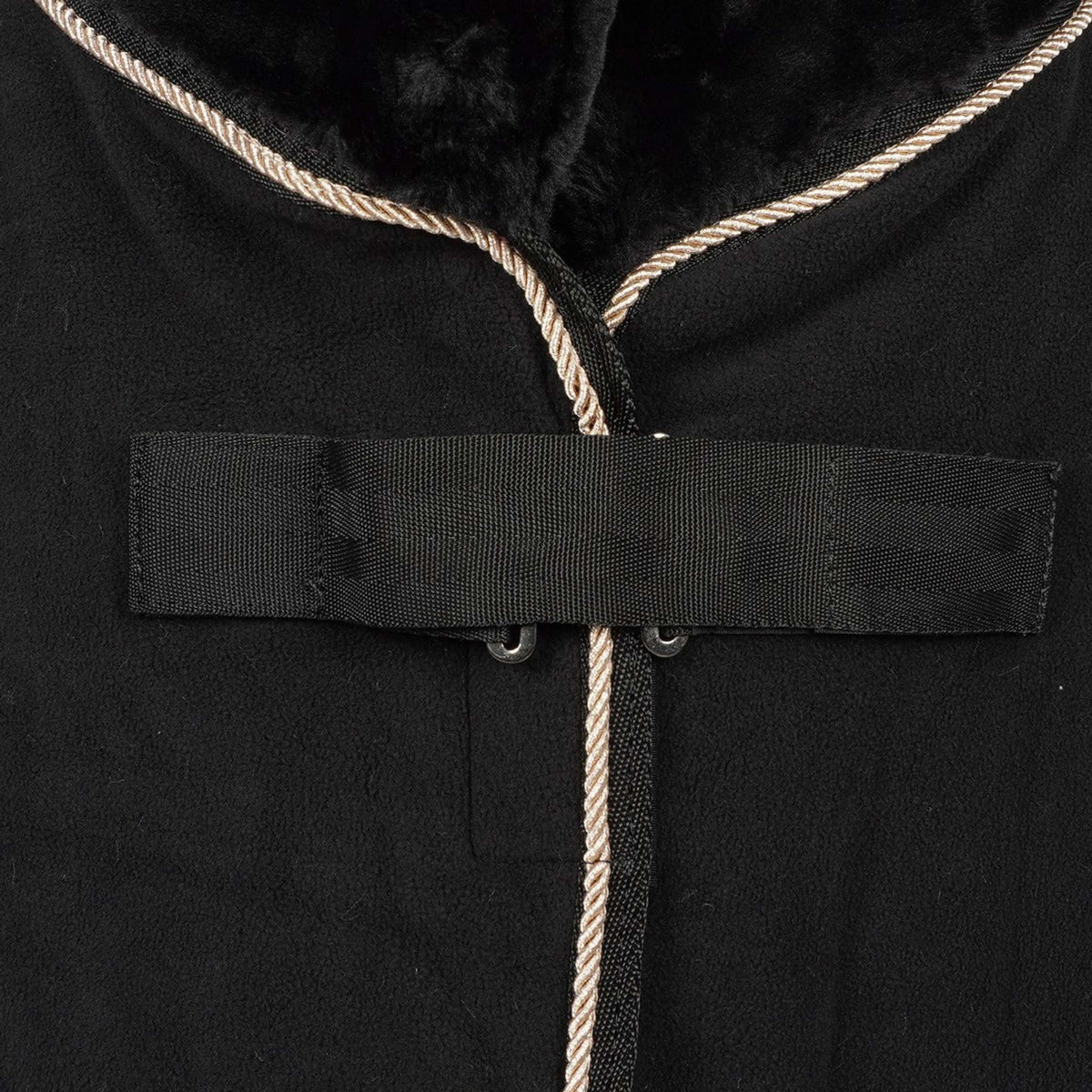 Waldhausen Coperta in Pile Modern Nero/Oro rosa