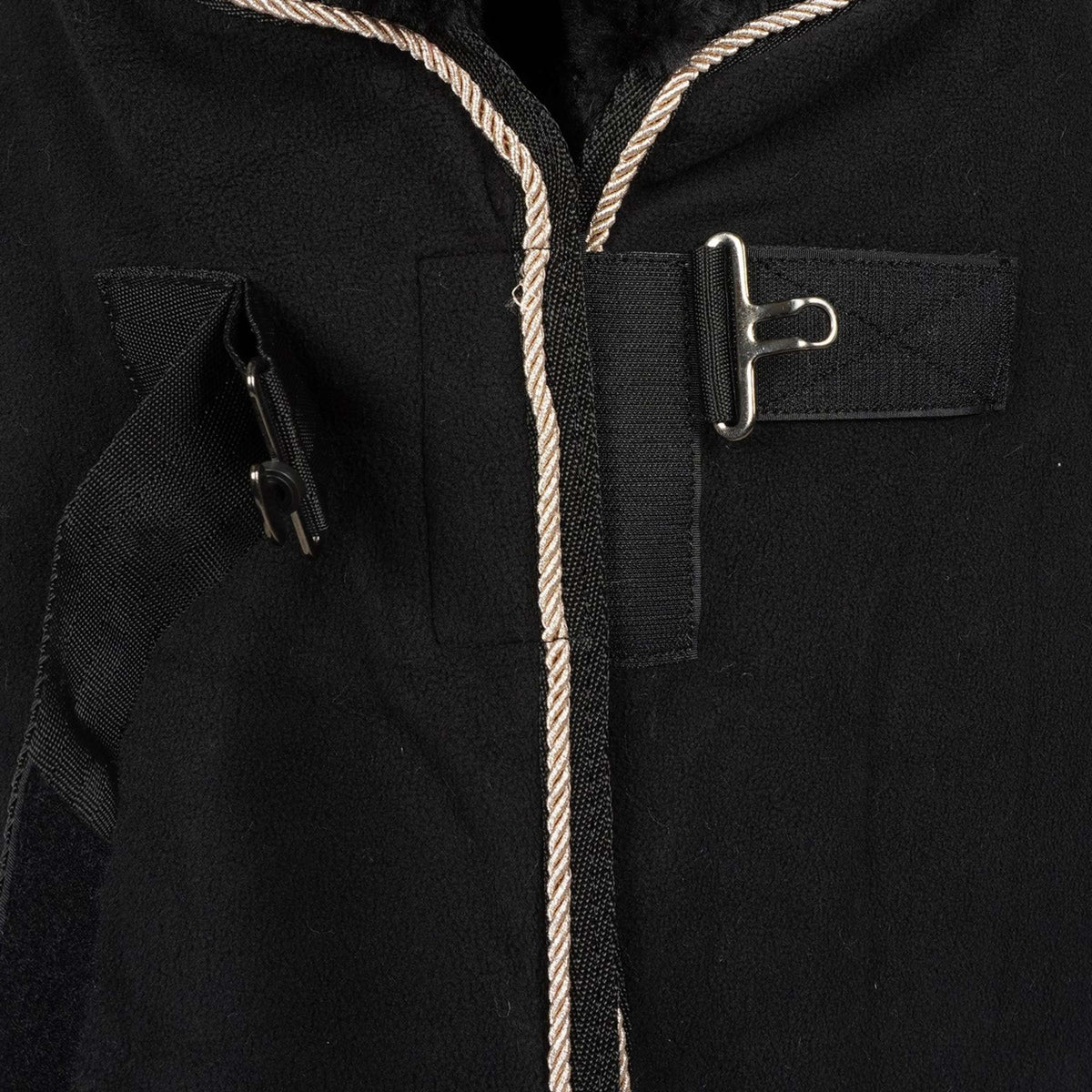 Waldhausen Coperta in Pile Modern Nero/Oro rosa