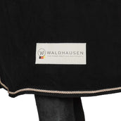 Waldhausen Coperta in Pile Modern Nero/Oro rosa