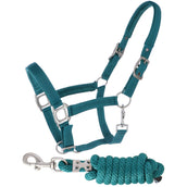 HB Ruitersport Set Cavezza Tropical Velvet Smaragd Green