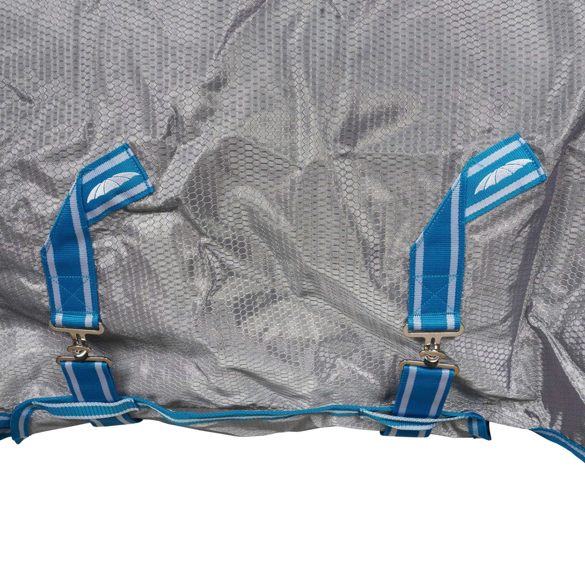 Weatherbeeta Coperta Antimosche Comfitec Hexi Shield Combo Neck Silver/Teal Blue
