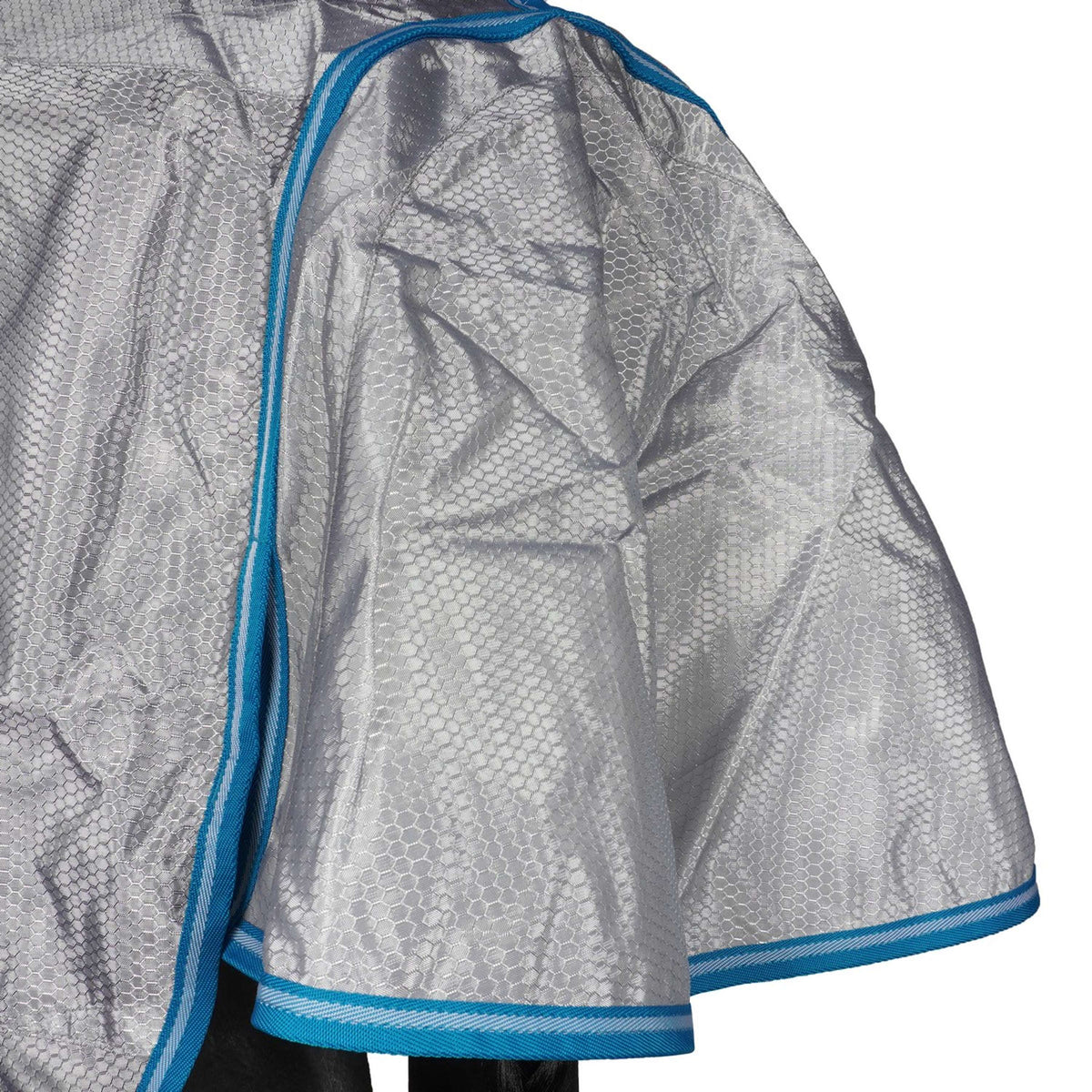 Weatherbeeta Coperta Antimosche Comfitec Hexi Shield Combo Neck Silver/Teal Blue