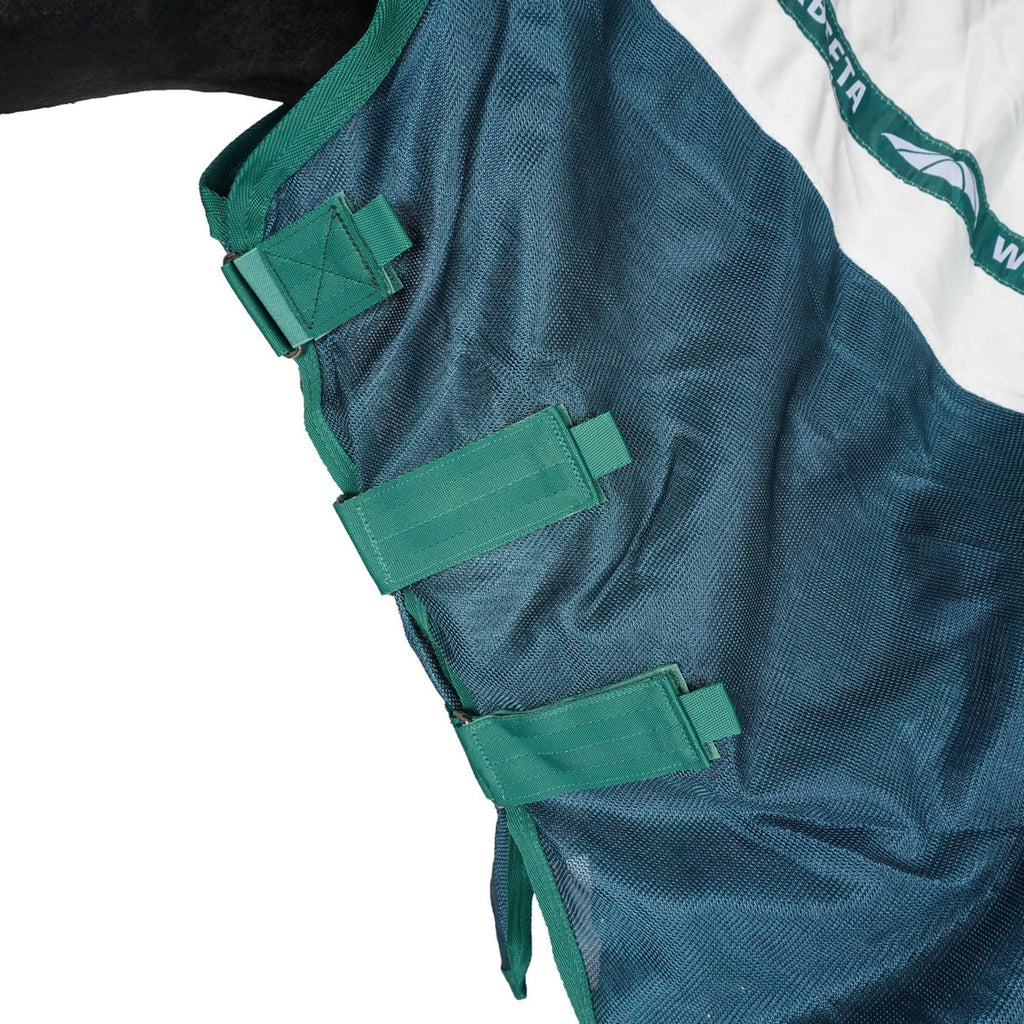 WeatherBeeta Coperta Antimosche ComFiTec Green-Tec Airflow Mesh Combo Neck White/Dragonfly Blue