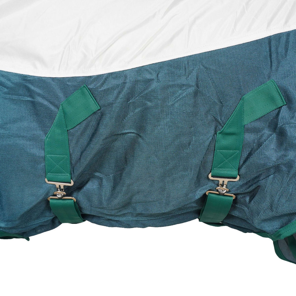 WeatherBeeta Coperta Antimosche ComFiTec Green-Tec Airflow Mesh Combo Neck White/Dragonfly Blue