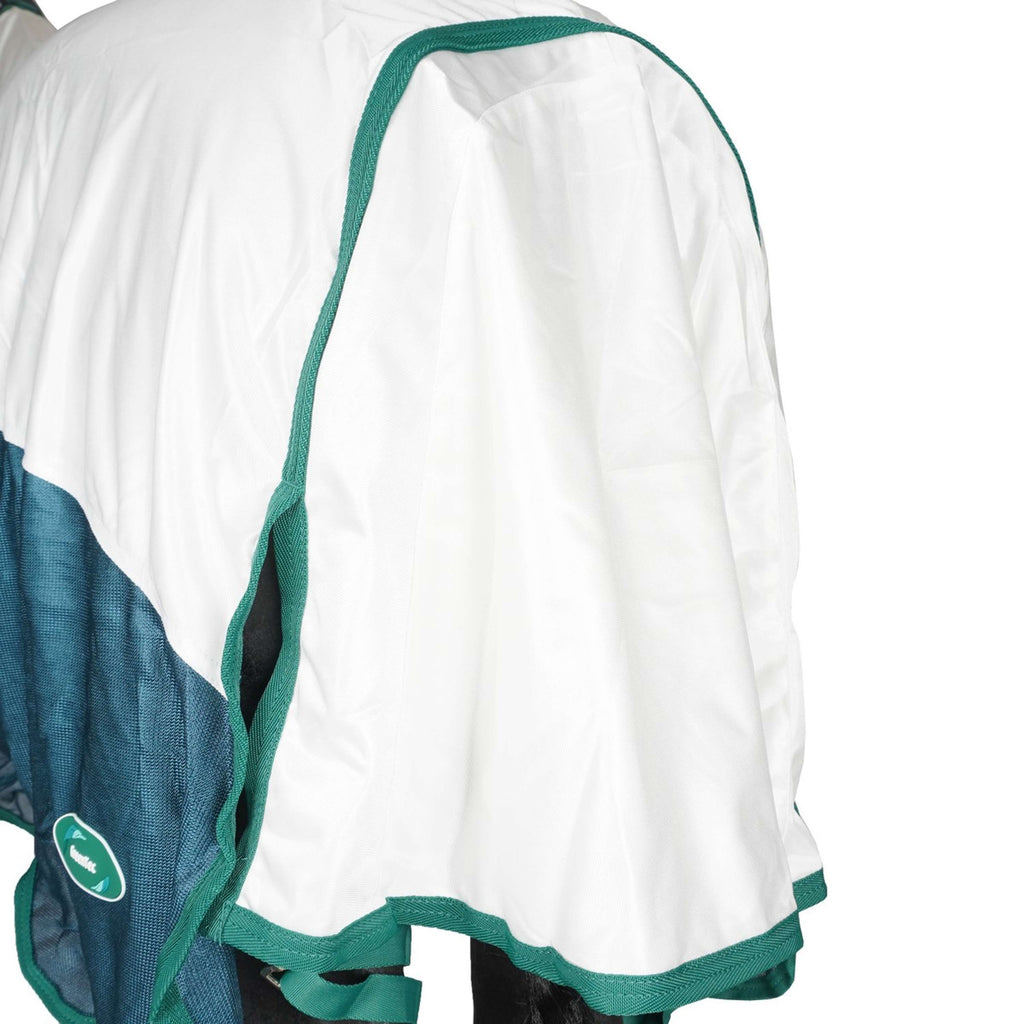 WeatherBeeta Coperta Antimosche ComFiTec Green-Tec Airflow Mesh Combo Neck White/Dragonfly Blue