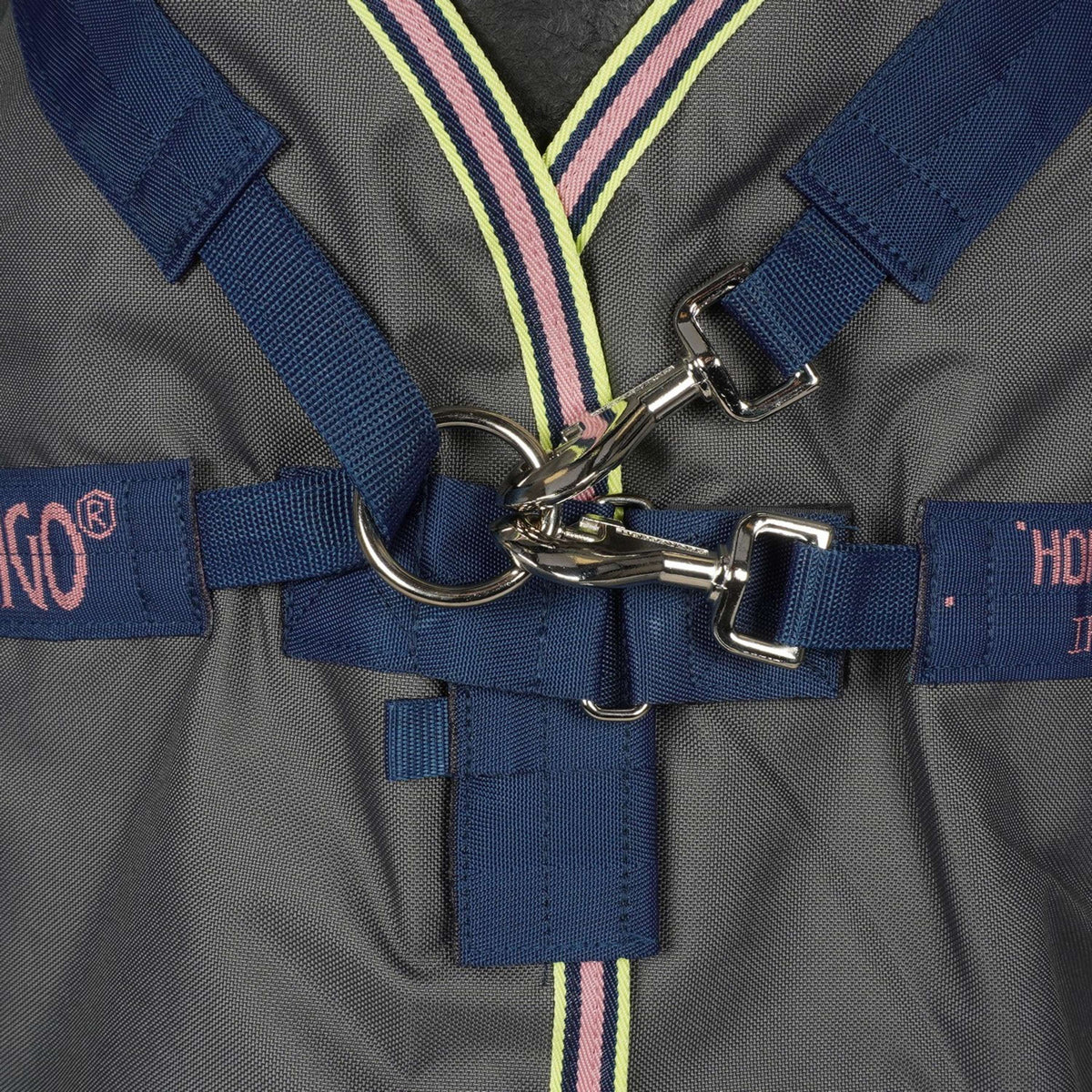 Amigo Bravo 12 Plus Turnout Lite 0g Shadow/Navy/Rose