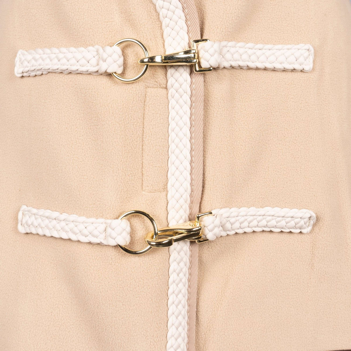 Kentucky Fleecedecke Plaited Beige