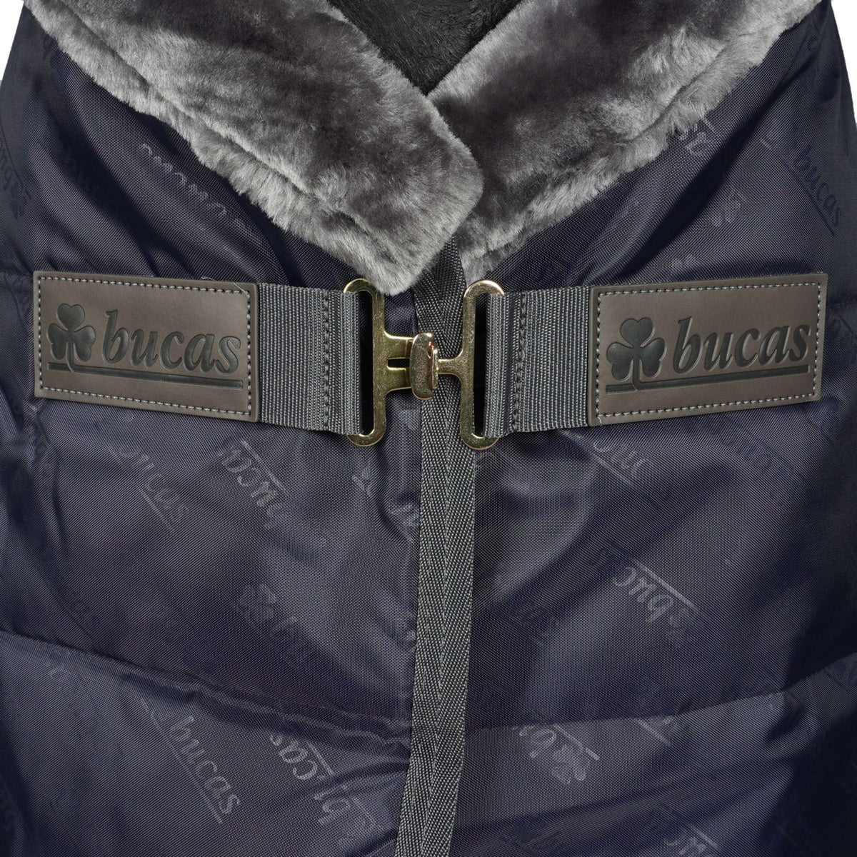 Bucas Stalldecke Show-Line Blu marino/grigio