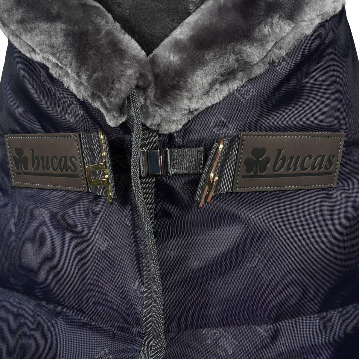 Bucas Stalldecke Show-Line Blu marino/grigio