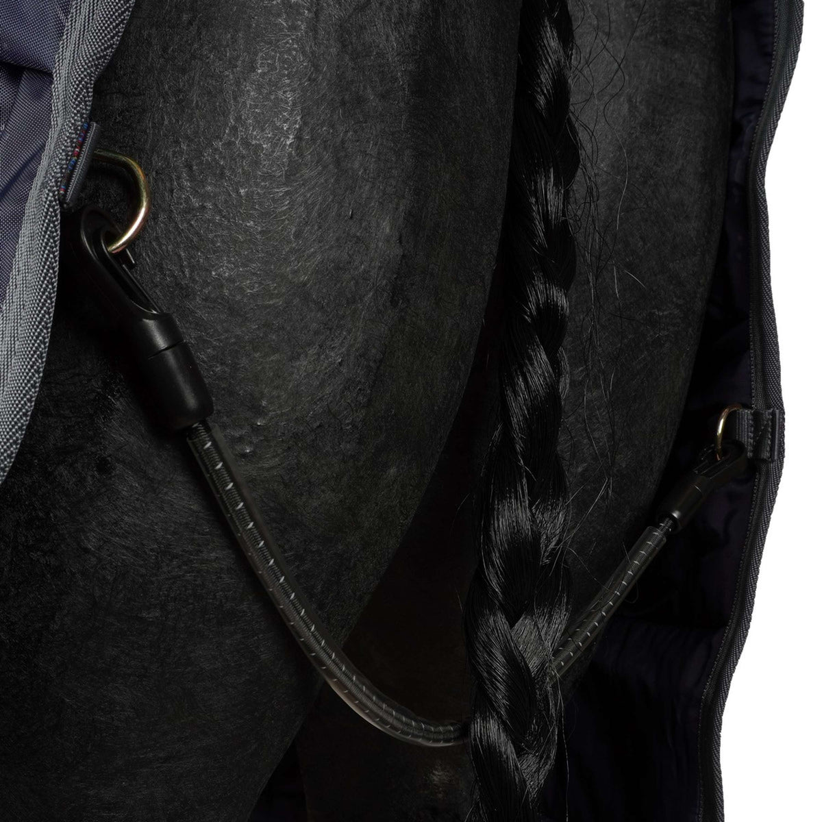 Bucas Stalldecke Show-Line Blu marino/grigio