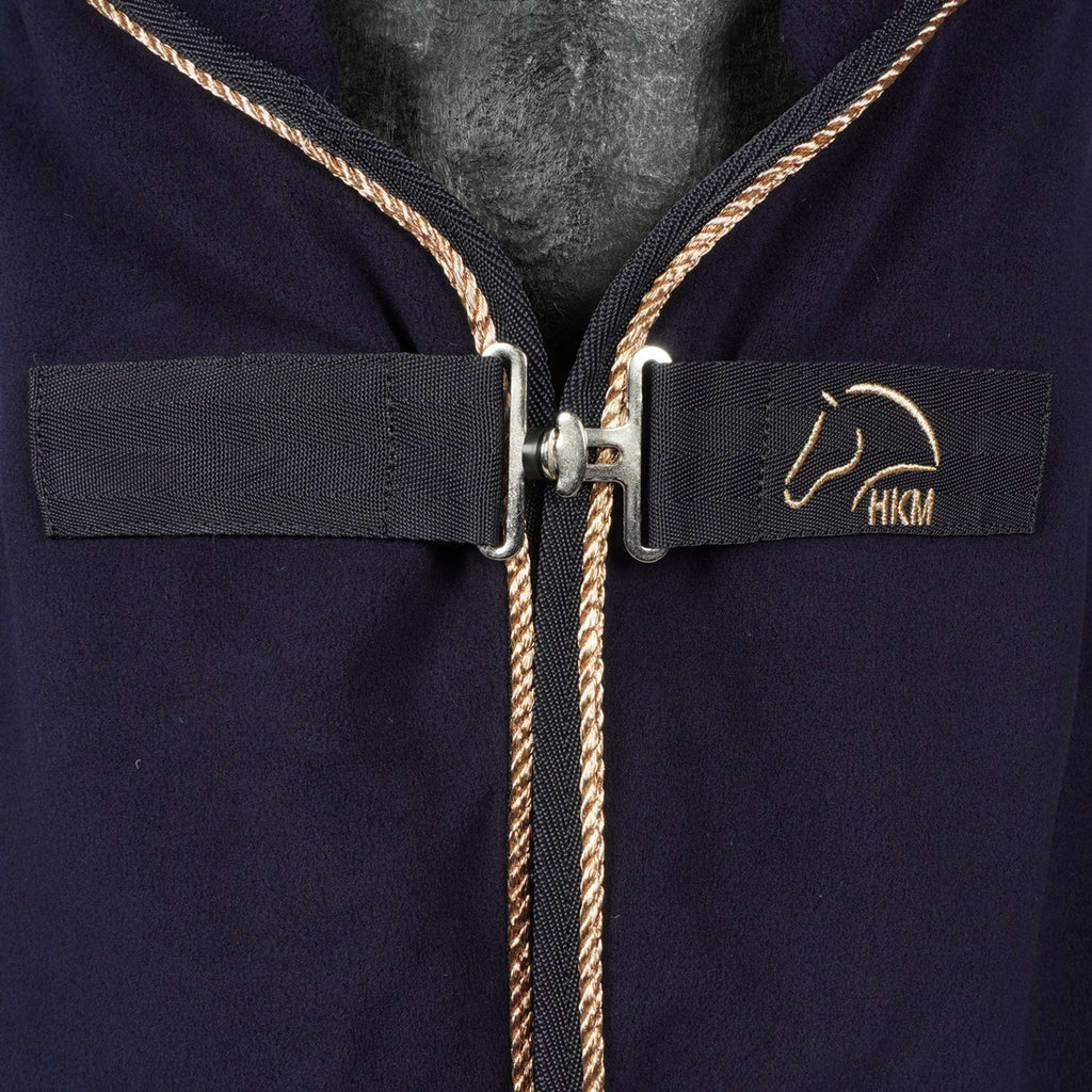 HKM Coperta antisudore Blu scuro/oro rosa