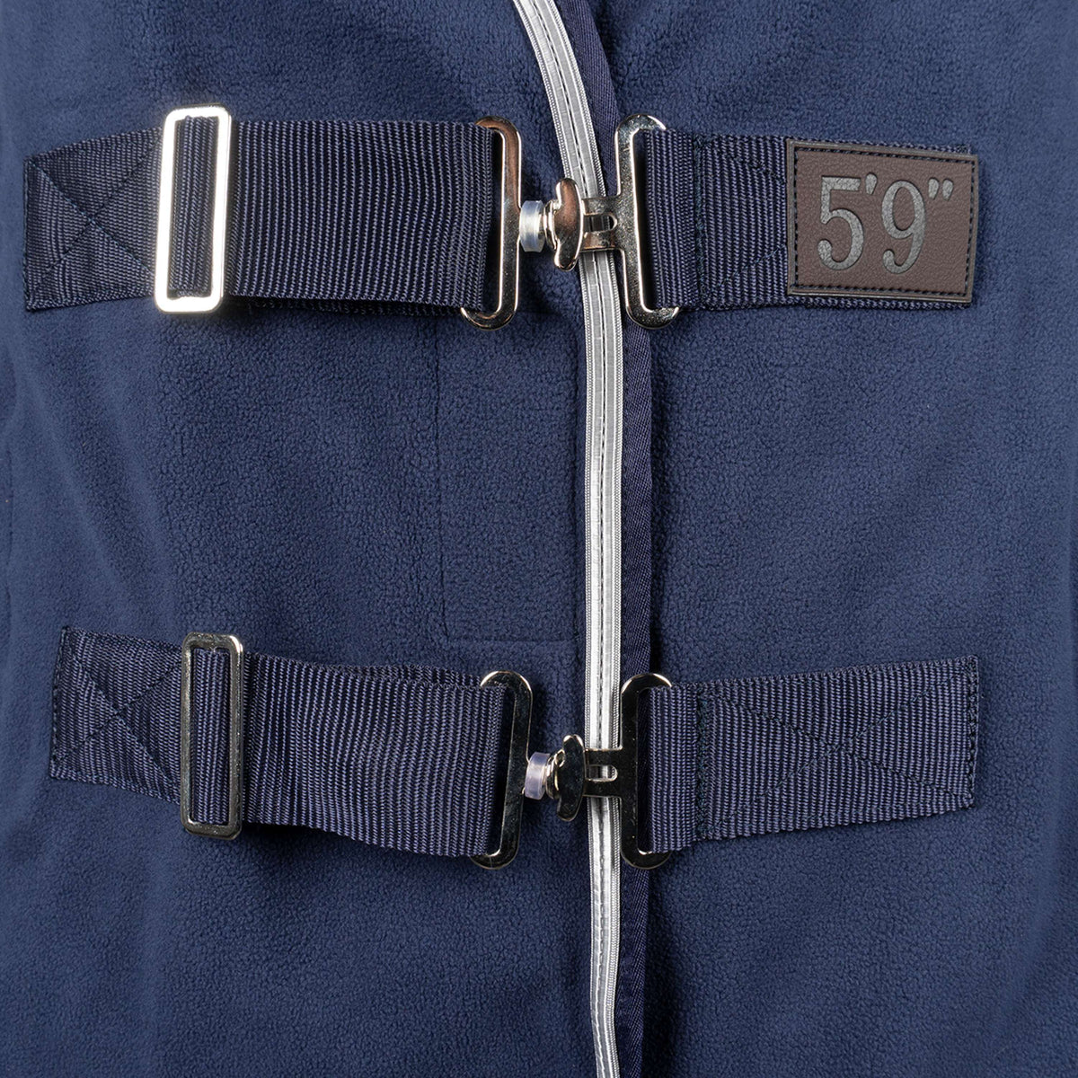 EQUITHÈME Coperta in Pile Vague Navy