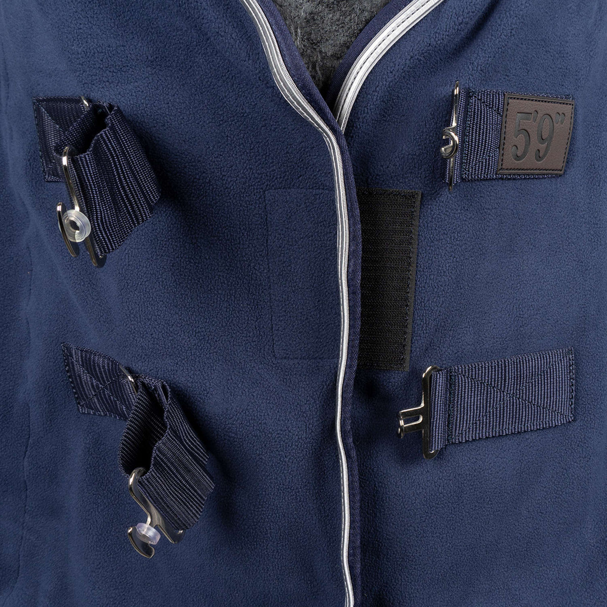 EQUITHÈME Coperta in Pile Vague Navy