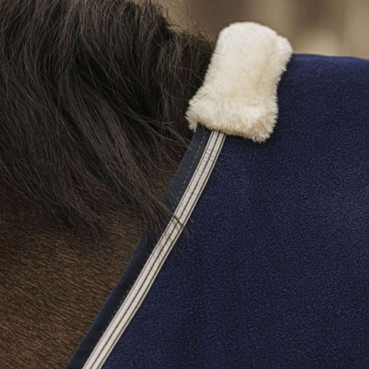 EQUITHÈME Coperta in Pile Vague Navy