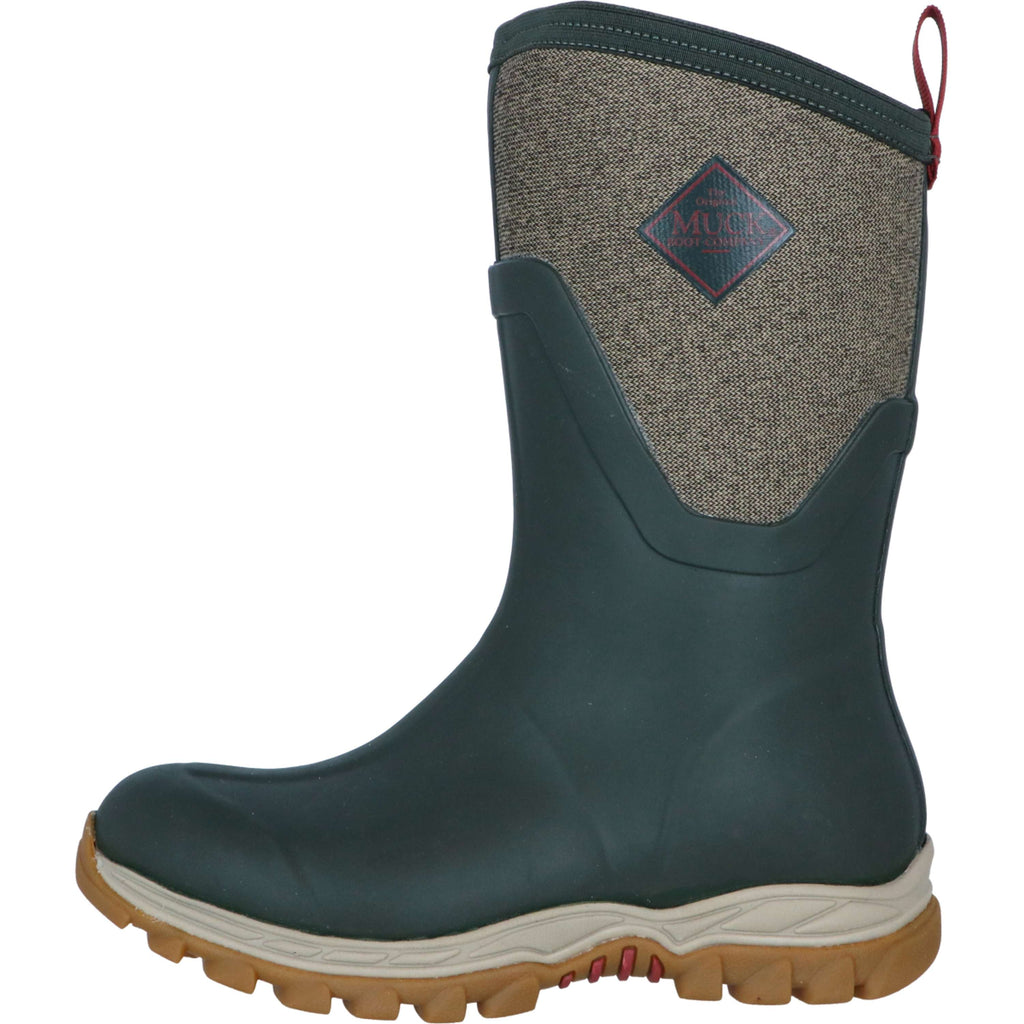 Muck Boot Arctic Sport II metà Donne Olive/Tweed