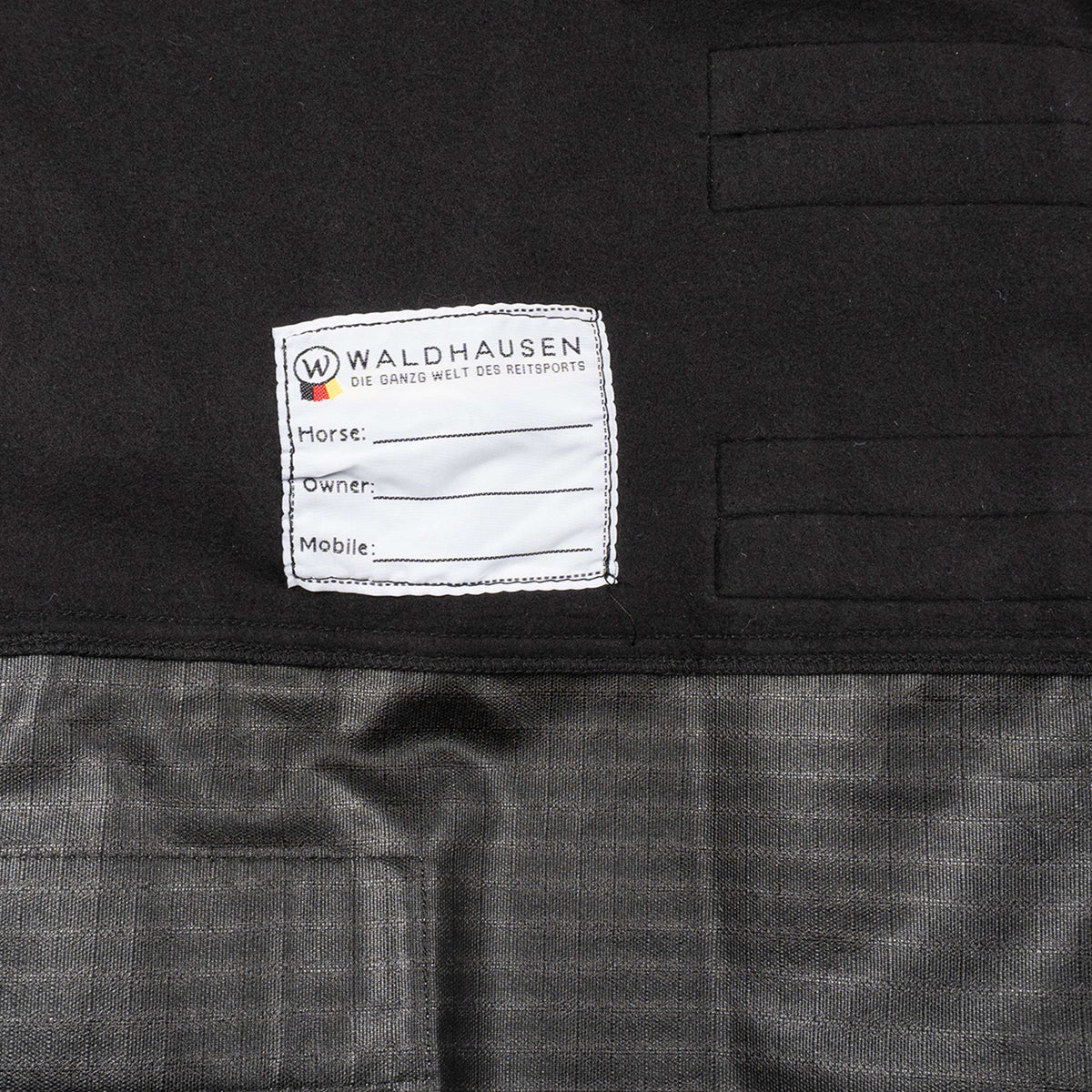 Waldhausen Tappeto da Esterno Nordic Fleece Nero