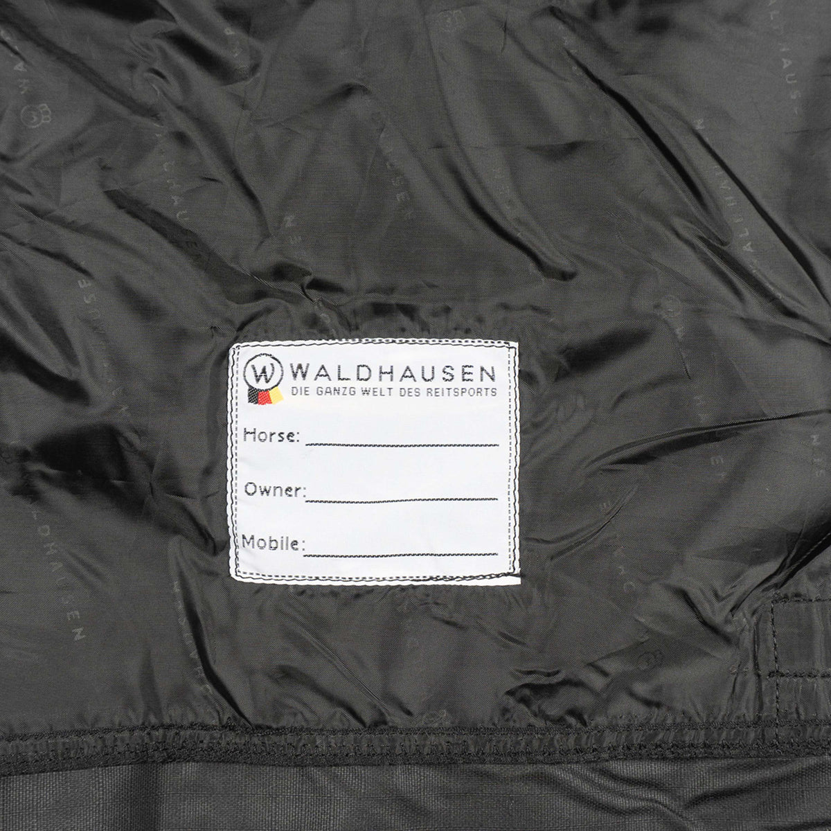 Waldhausen Tappeto da Esterno Nordic High Neck Light Nero