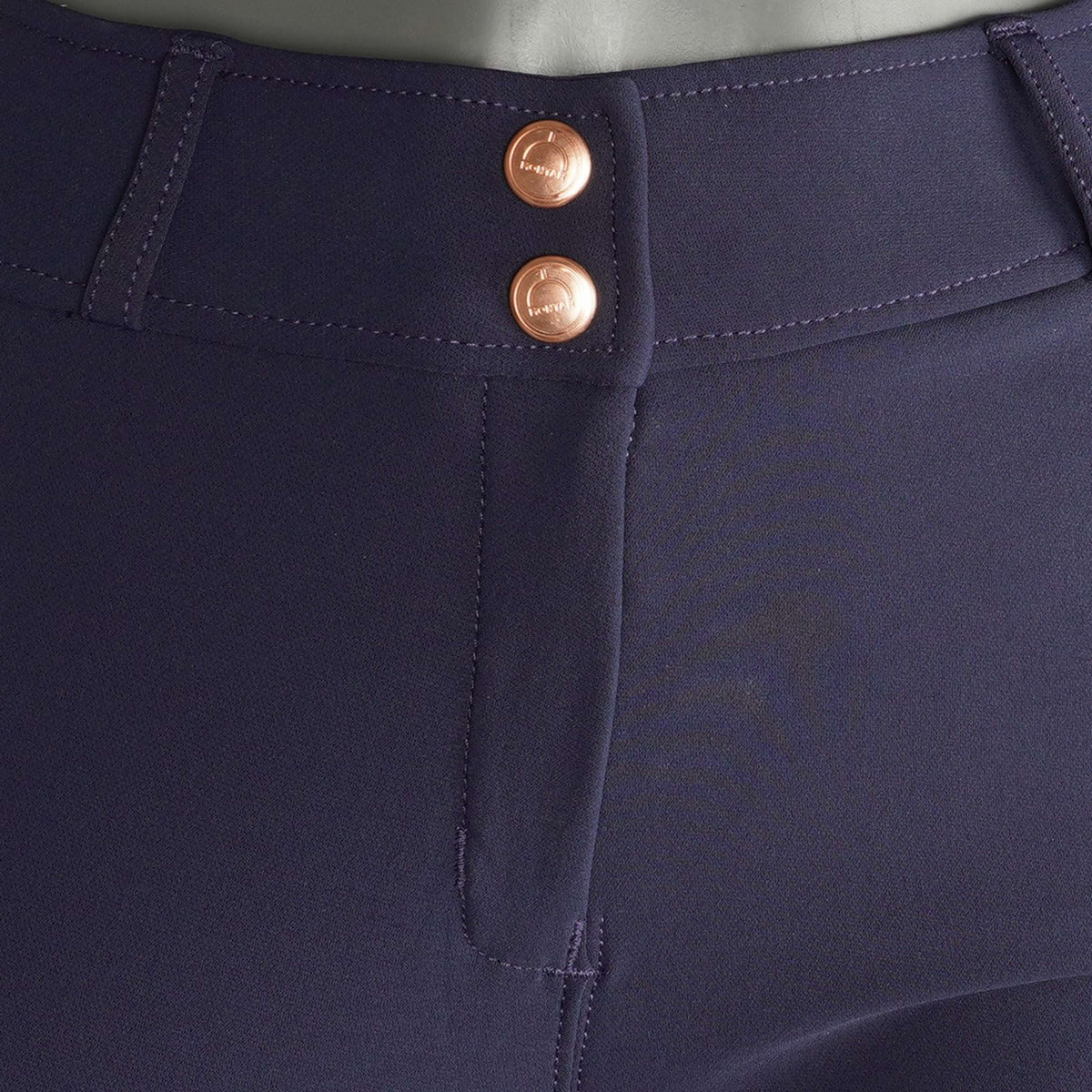 Montar Pantaloni da Equitazione Briella Rosegold Crystals Highwaist Marina