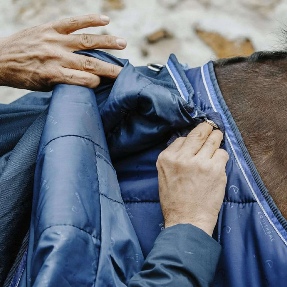 EQUITHÈME Sottocoperta Classic 300g Navy