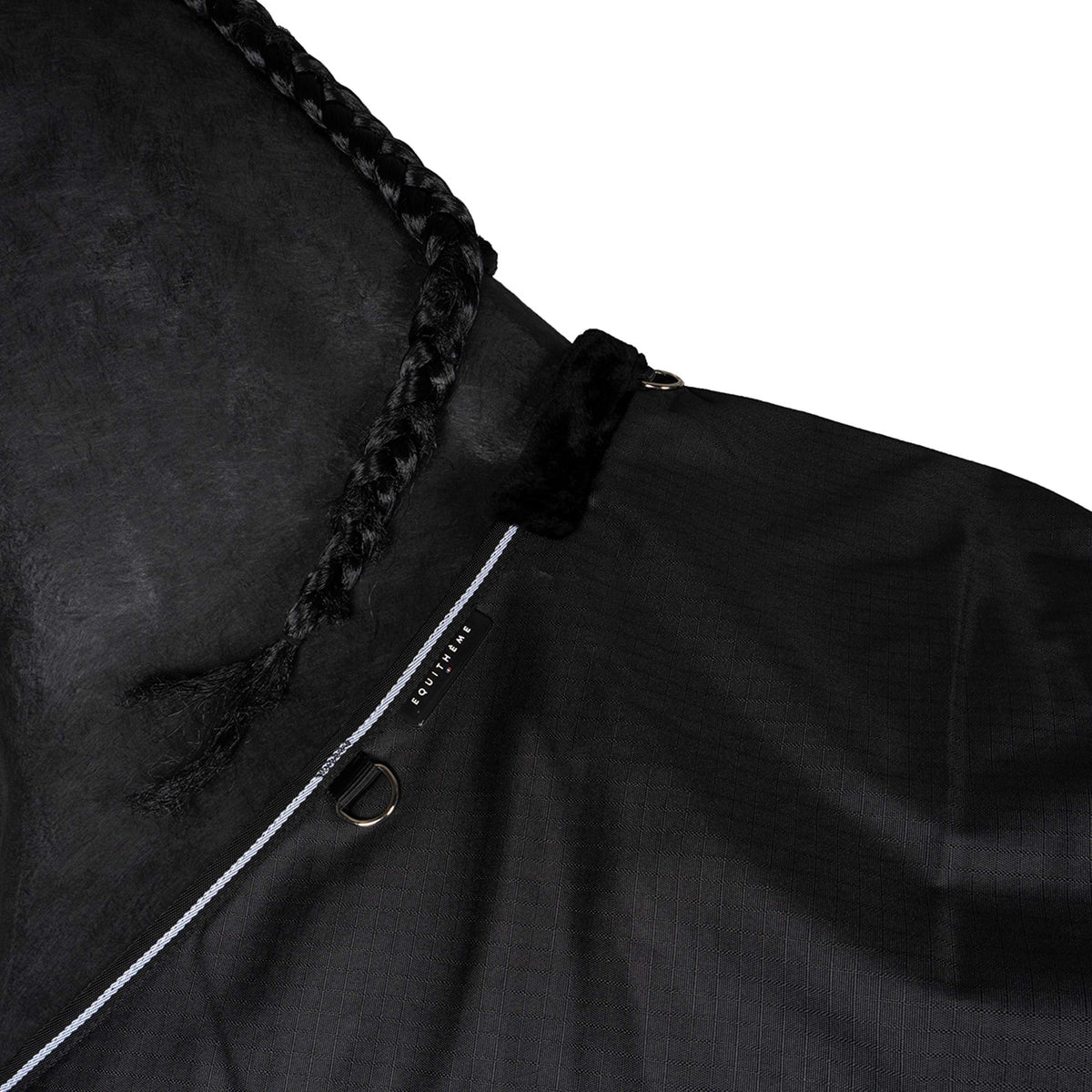 EQUITHÈME Tappeto da Esterno 600D Standard 300g Nero