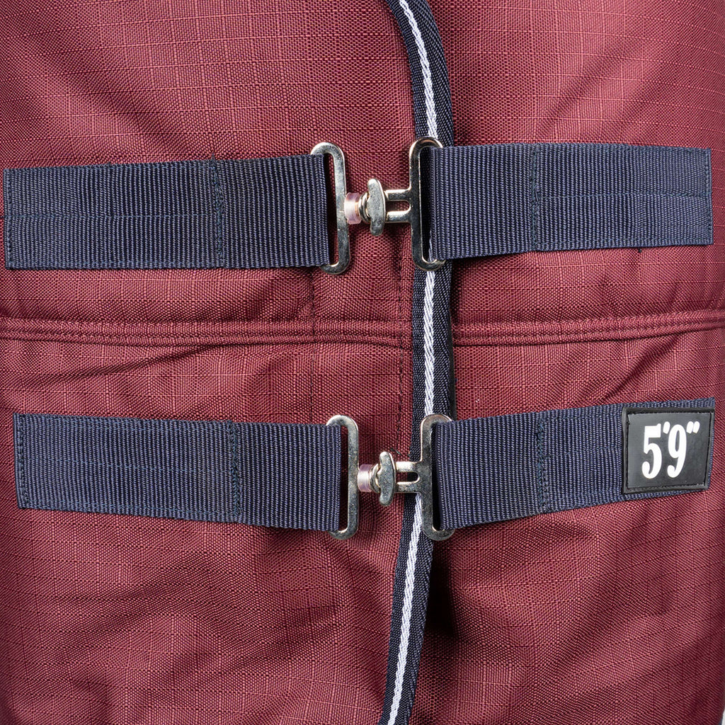 EQUITHÈME Tappeto da Esterno 1200D 0g Standard Borgogna
